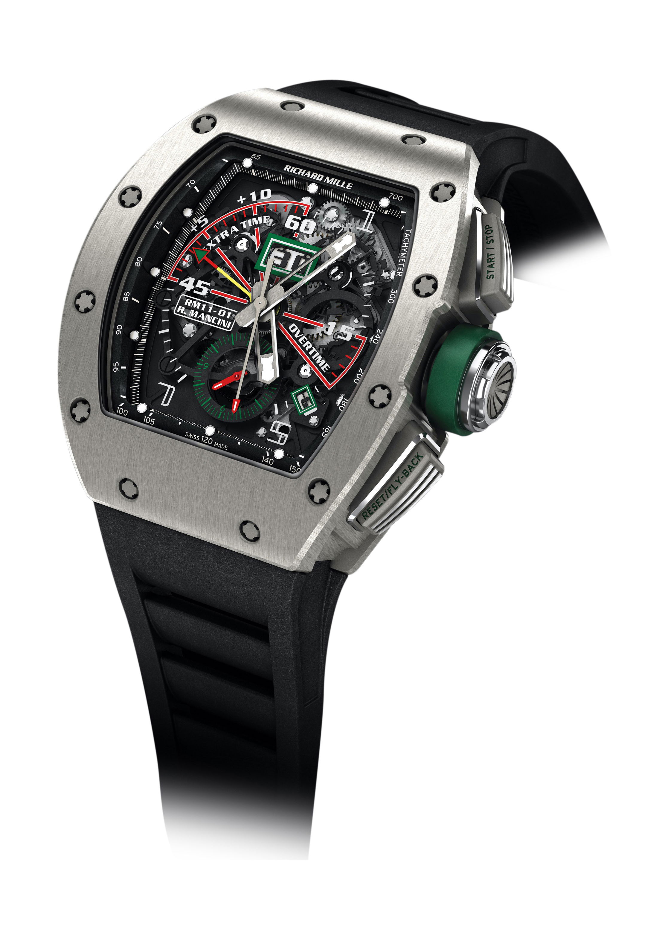 Richard Mille RM 11-01 Automatic Winding Flyback Chronograph Roberto Mancini luxury timepiece - detailed view