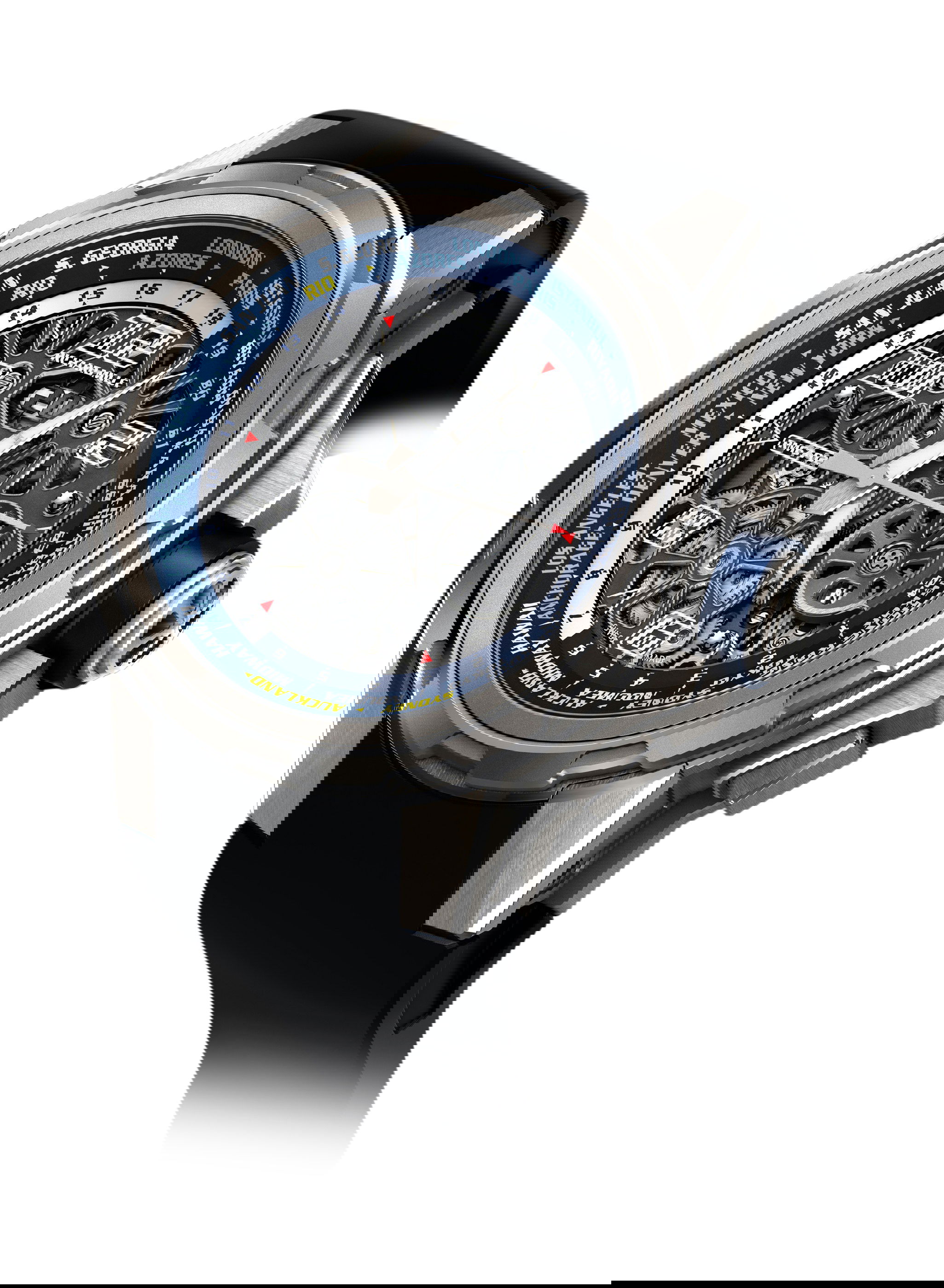 Richard Mille RM 63-02 Automatic Winding Worldtimer luxury timepiece - detailed view