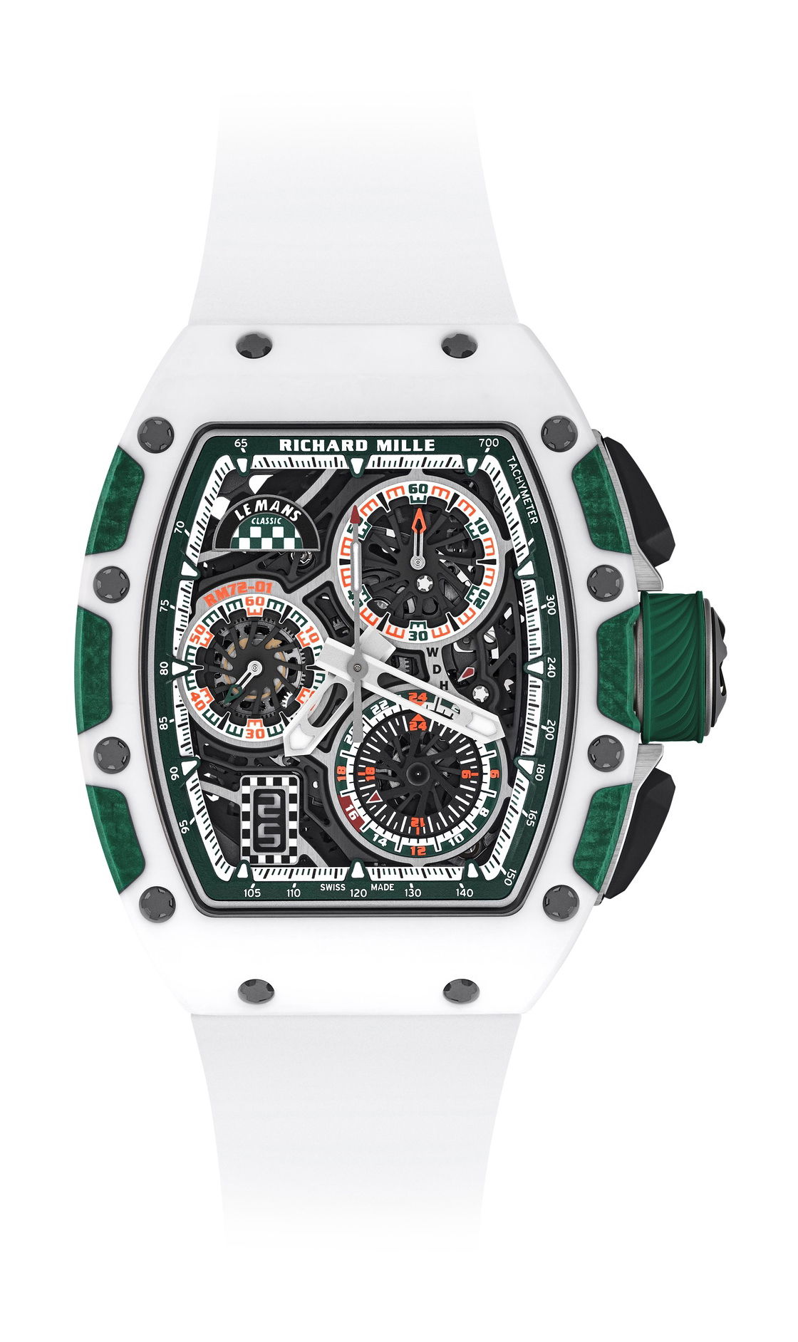 Richard Mille RM 72-01 Automatic Winding Flyback Chronograph Le Mans Classic Limited Edition luxury timepiece - detailed view