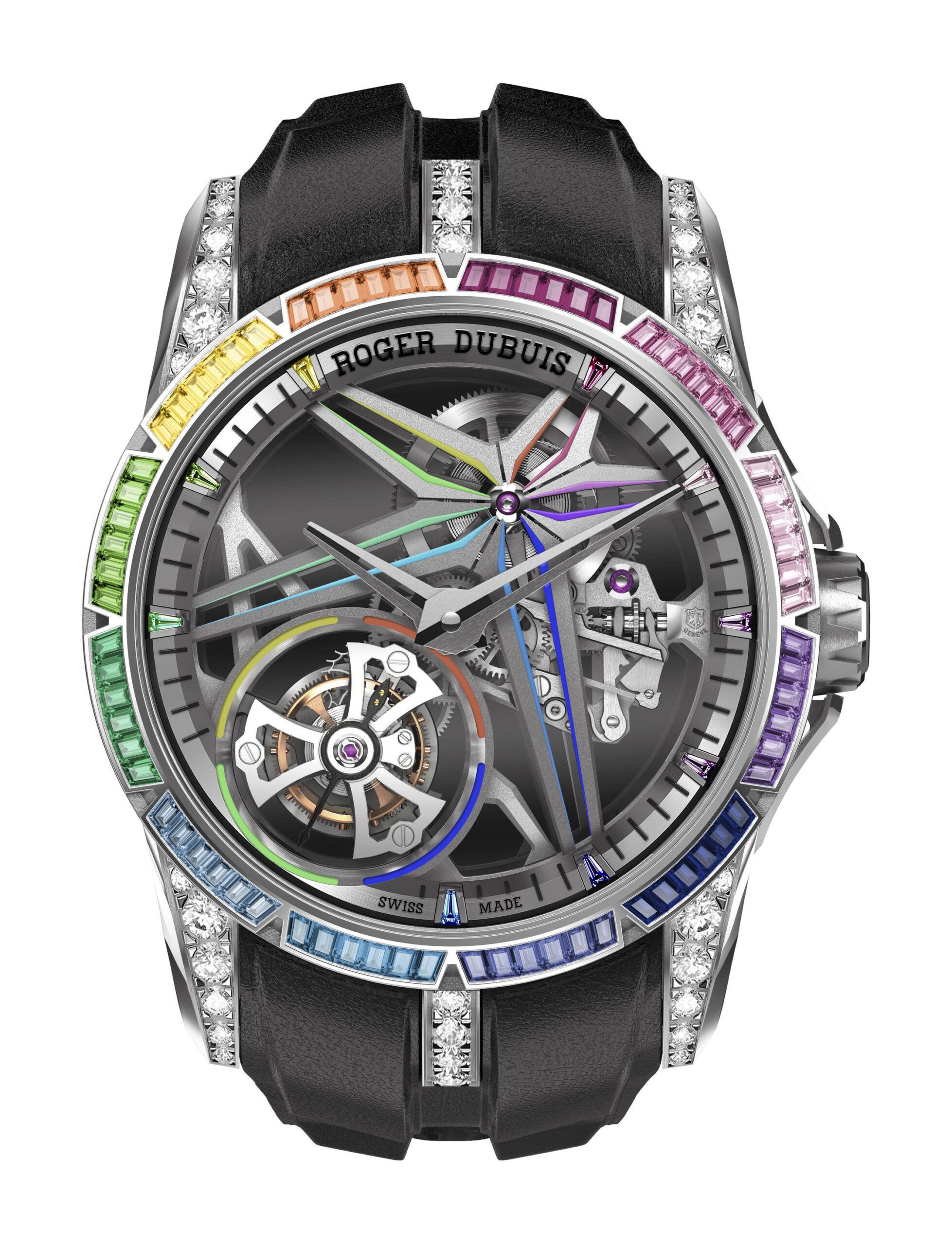 Roger Dubuis Excalibur MT White Gold luxury timepiece - detailed view