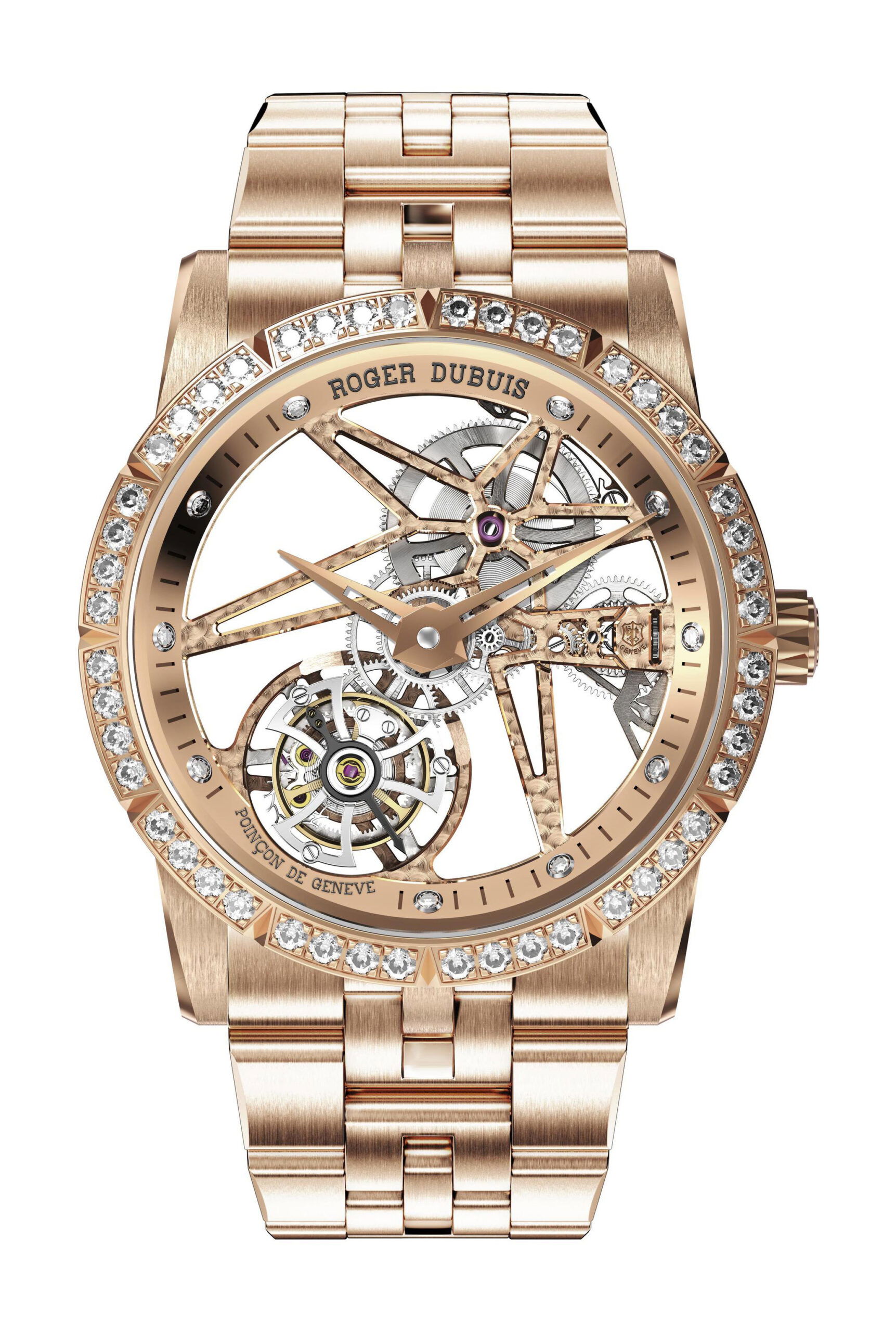 Roger Dubuis Excalibur Pink Gold luxury timepiece - detailed view