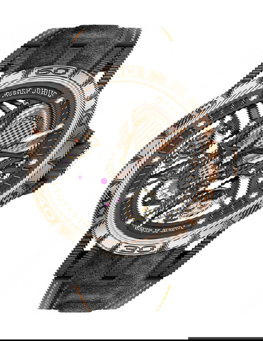Roger Dubuis Excalibur Spider Aventador S luxury timepiece - detailed view