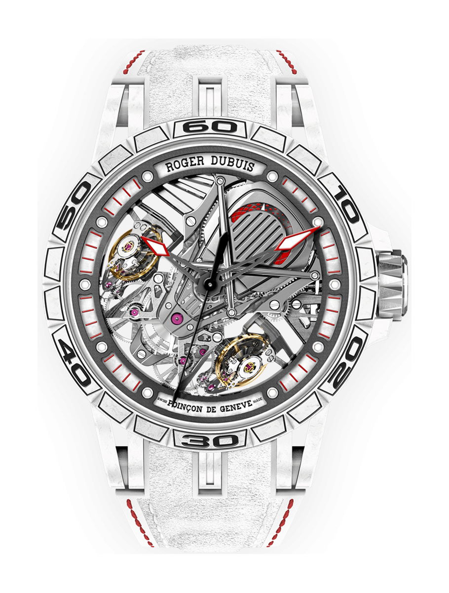 Roger Dubuis Excalibur Spider Aventador S luxury timepiece - detailed view
