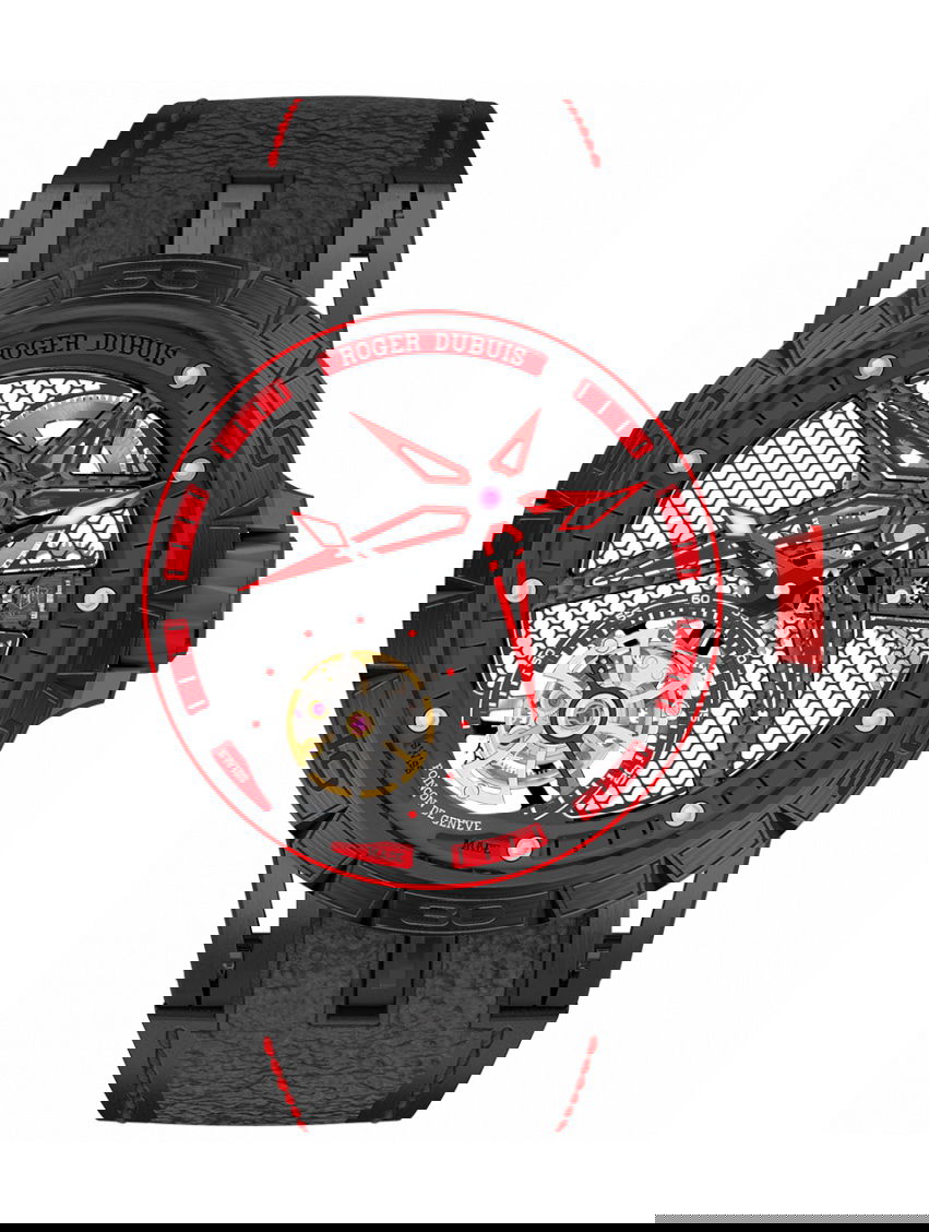 Roger Dubuis Excalibur Spider Pirelli luxury timepiece - detailed view