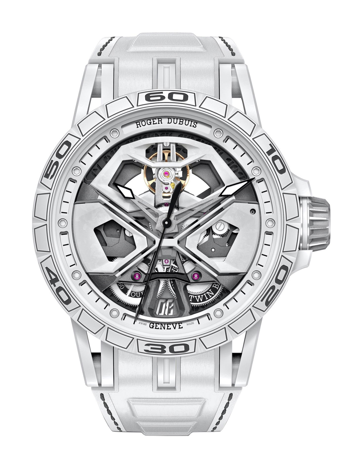 Roger Dubuis Excalibur Spider Huracàn luxury timepiece - detailed view