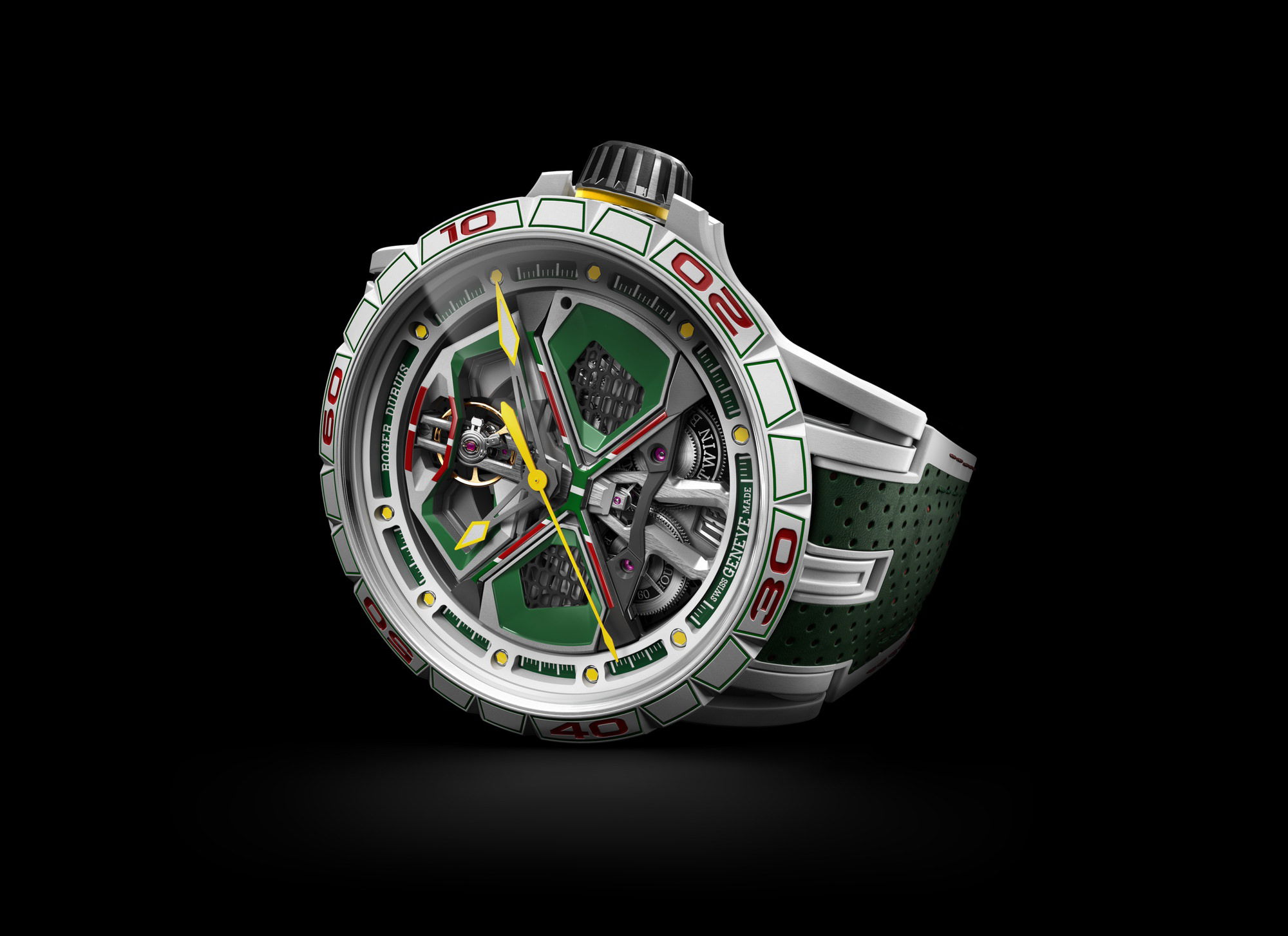 Roger Dubuis Excalibur Spider Huracan White MCF - View 2