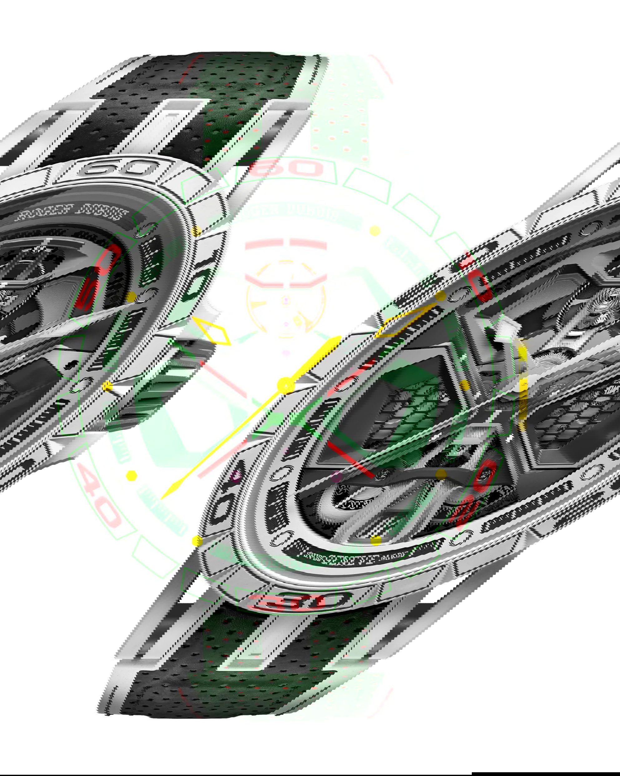 Roger Dubuis Excalibur Spider Huracan White MCF luxury timepiece - detailed view