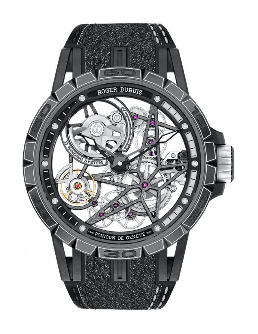 Roger Dubuis Excalibur Spider Pirelli – Automatic Skeleton luxury timepiece - detailed view