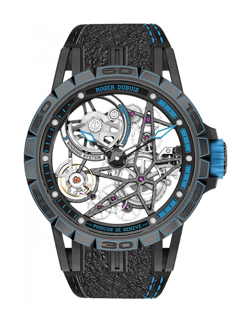 Roger Dubuis Excalibur Spider Pirelli – Automatic Skeleton luxury timepiece - detailed view