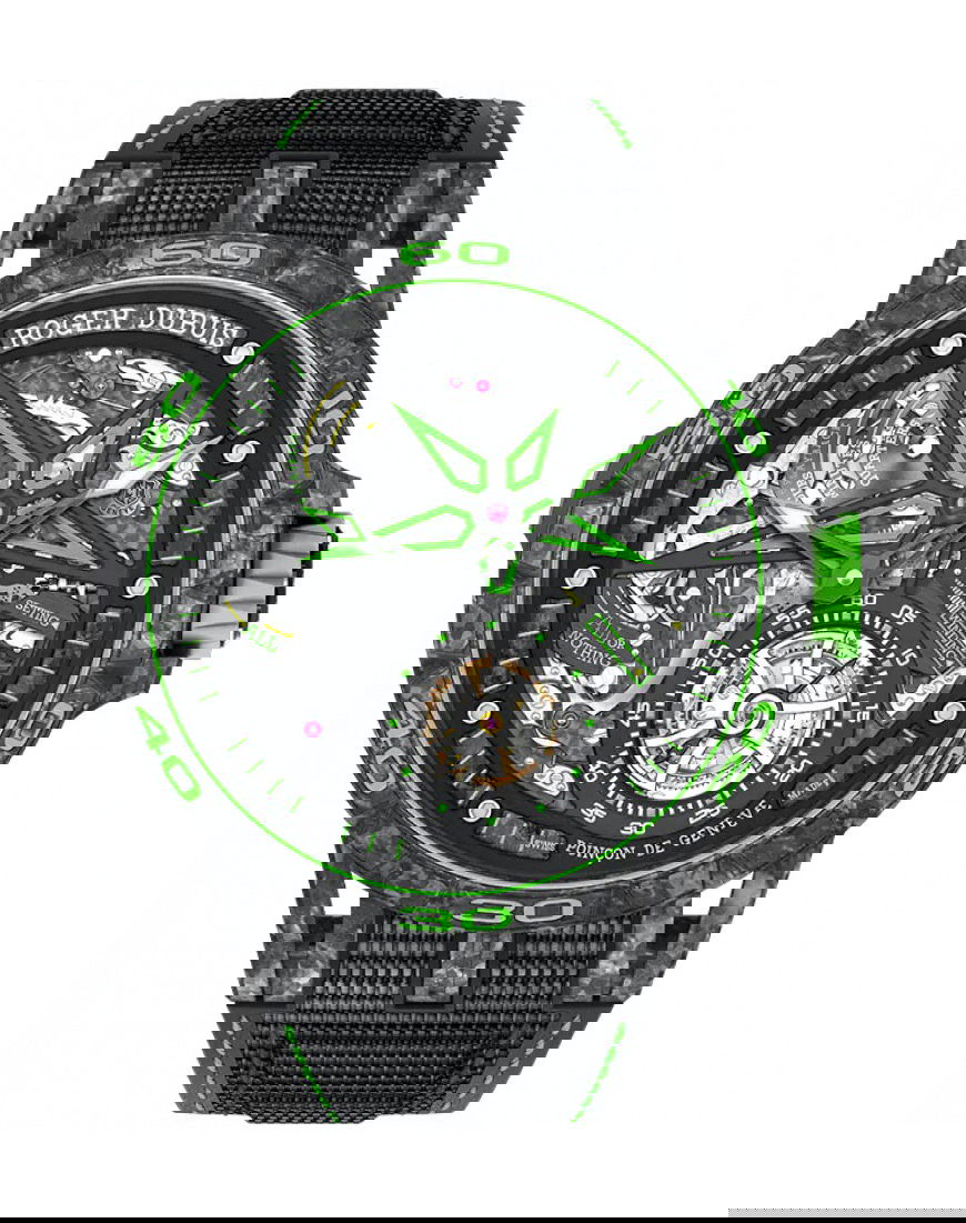 Roger Dubuis Excalibur Spider Unique Series luxury timepiece - detailed view