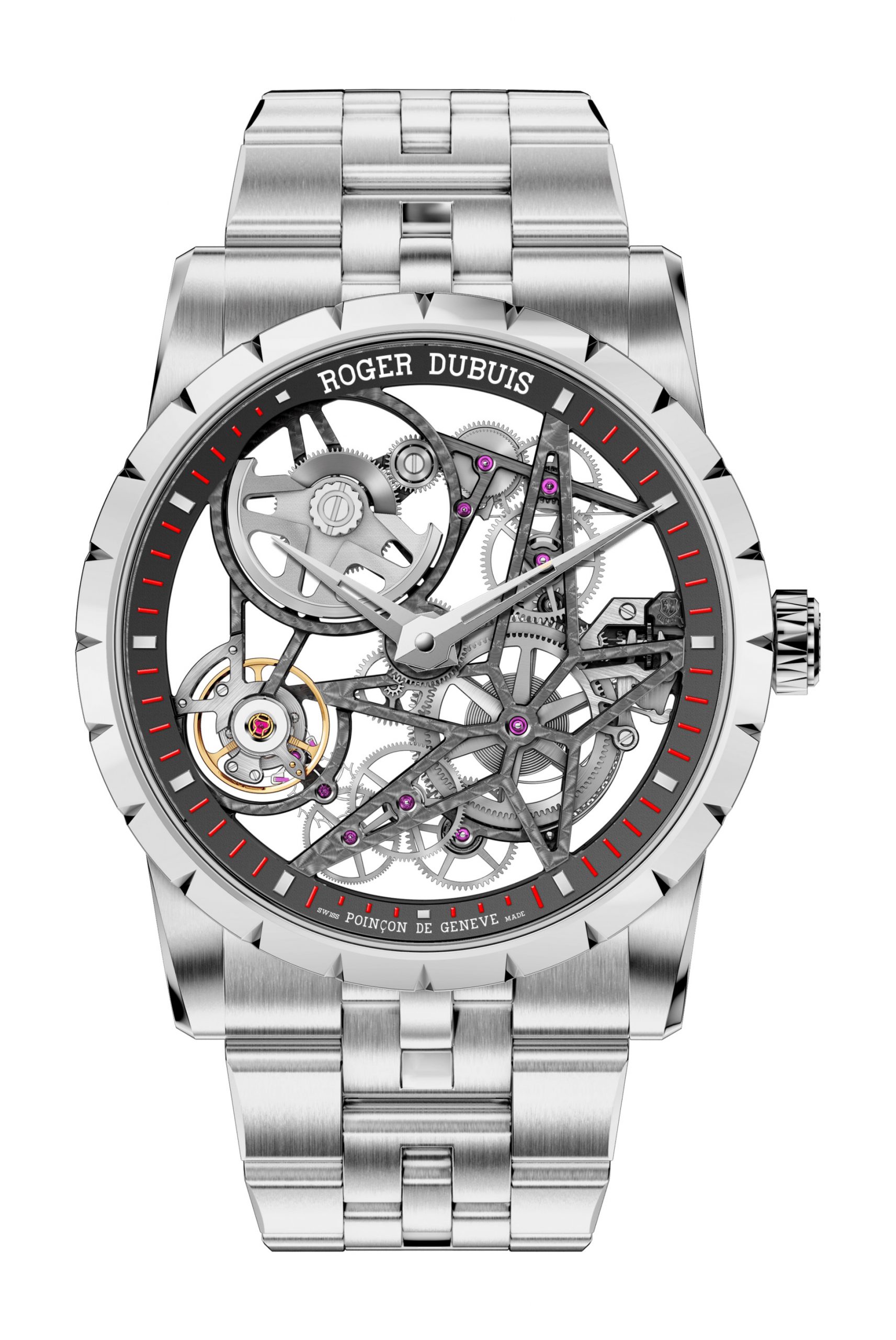 Roger Dubuis Excalibur Stainless Steel 42mm luxury timepiece - detailed view