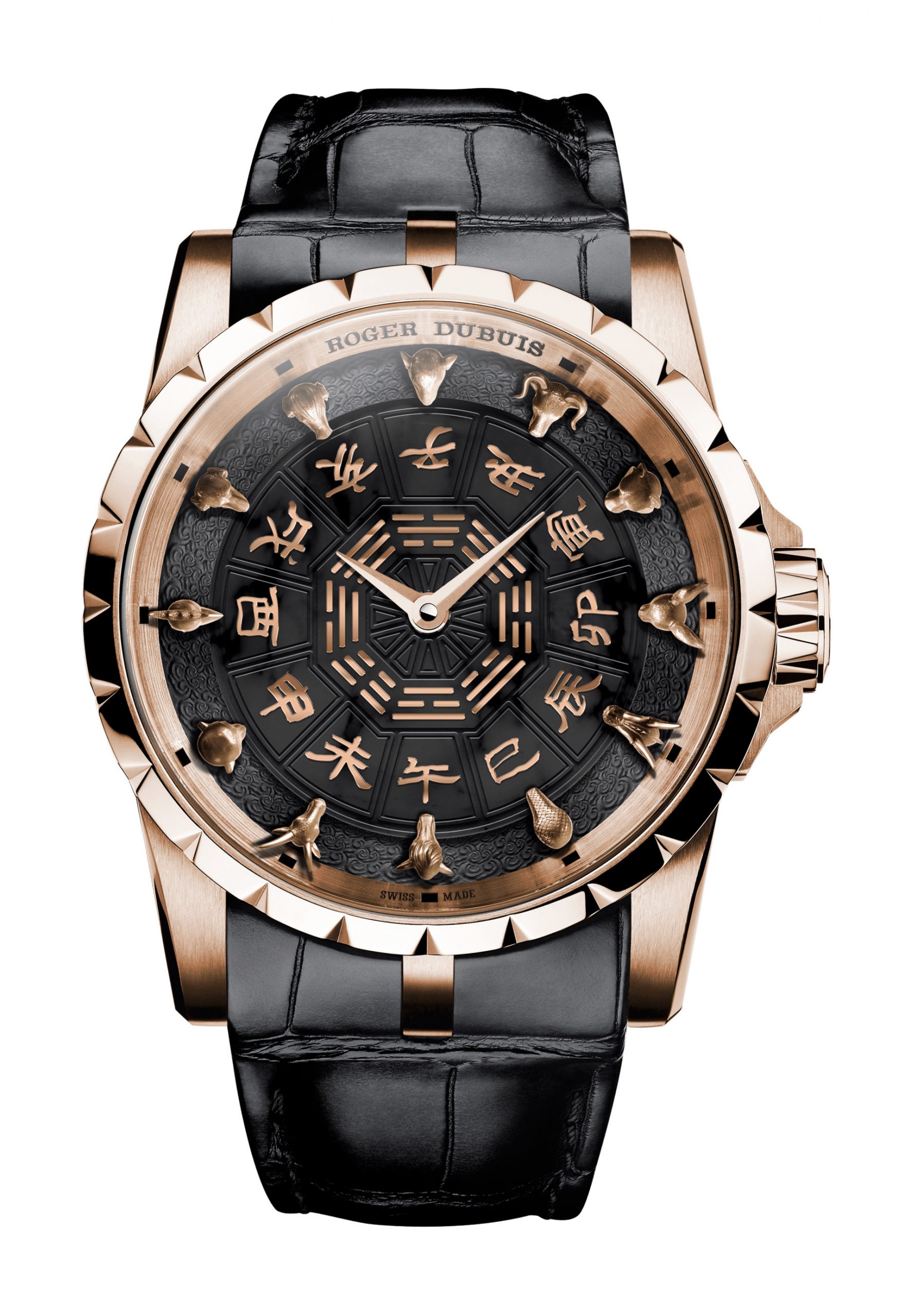 Roger Dubuis Knights of the Round Table Chinese Zodiac luxury timepiece - detailed view