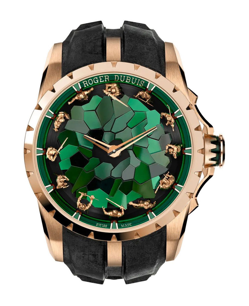 Roger Dubuis Knights of the Round Table Pink Gold luxury timepiece - detailed view