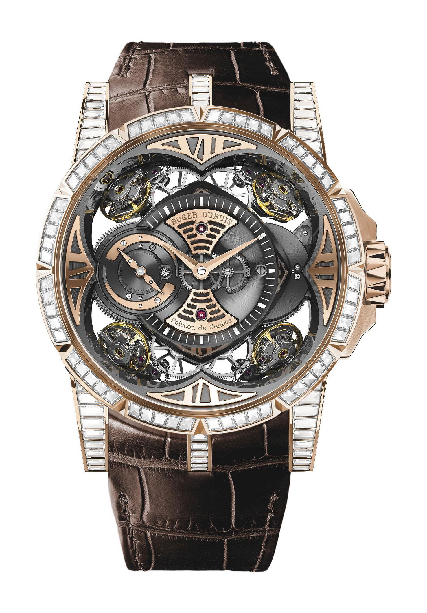 Roger Dubuis Quatuor Pink Gold luxury timepiece - detailed view