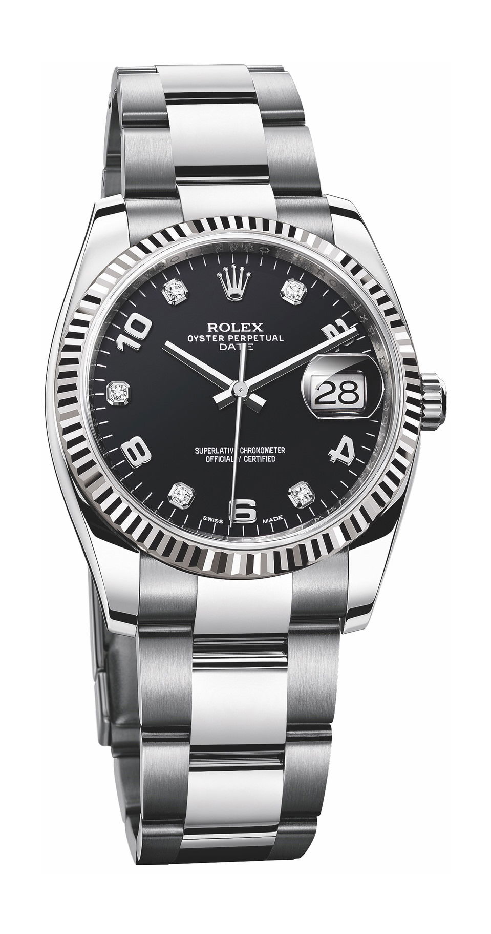 Rolex Datejust 34 luxury timepiece - detailed view