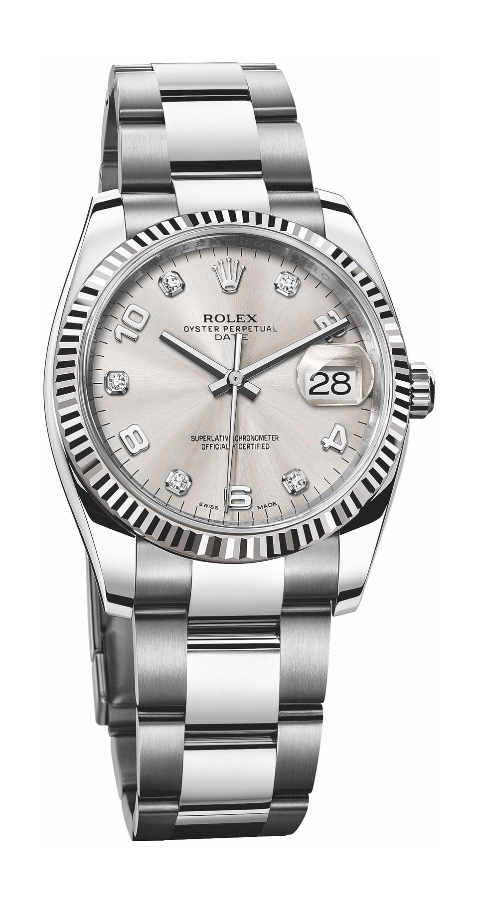 Rolex Datejust 34 luxury timepiece - detailed view