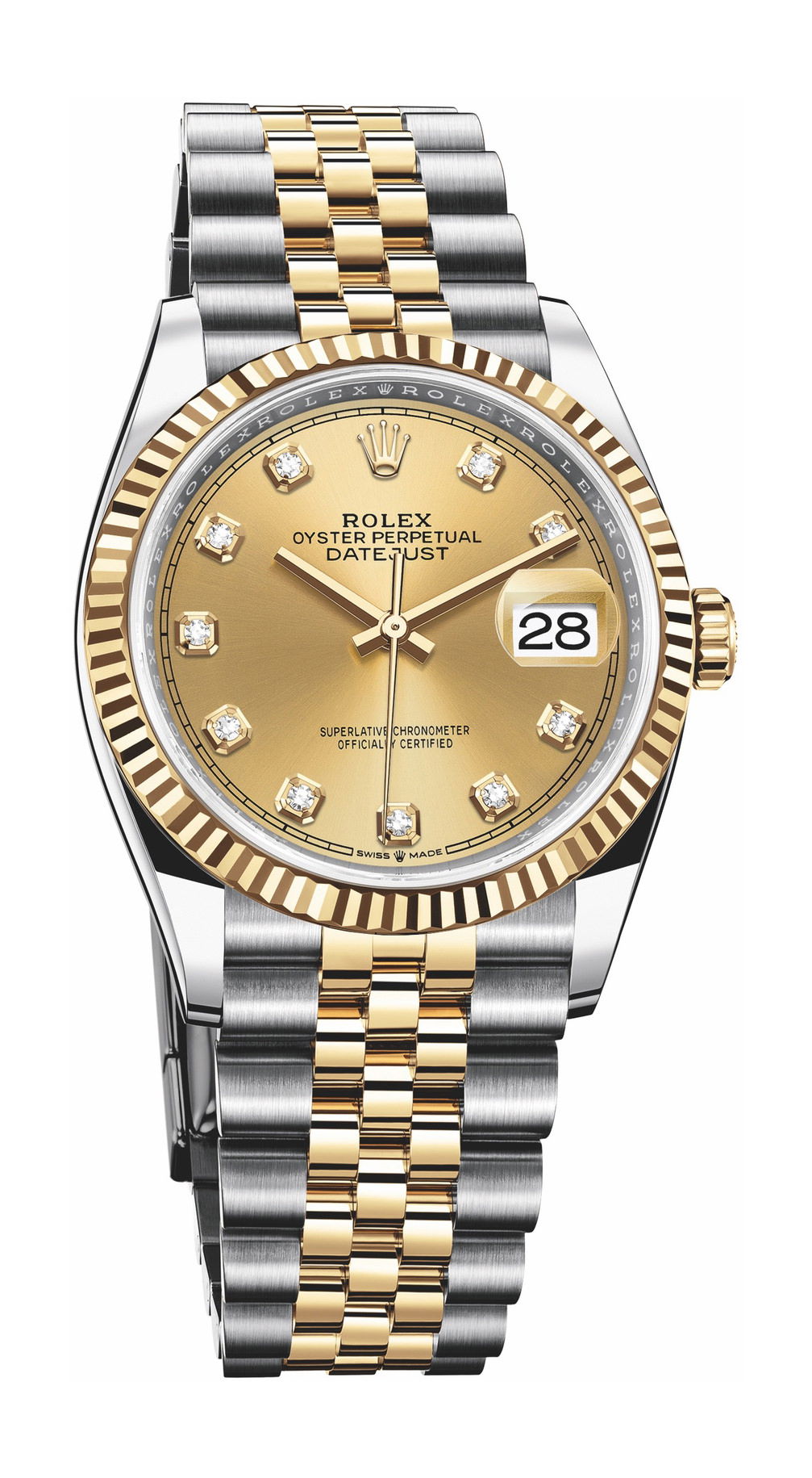 Rolex Datejust 36 luxury timepiece - detailed view