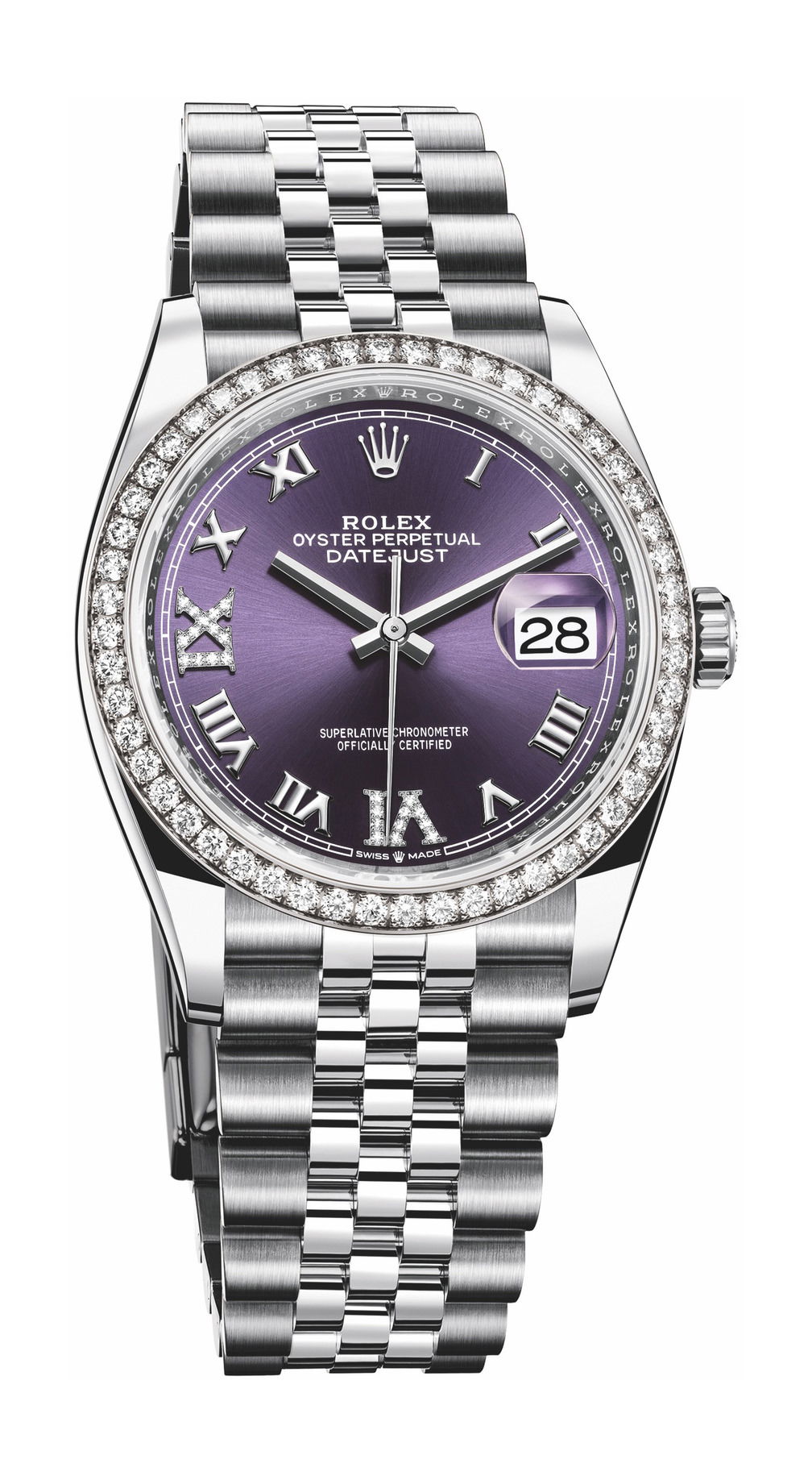 Rolex Datejust 36 luxury timepiece - detailed view