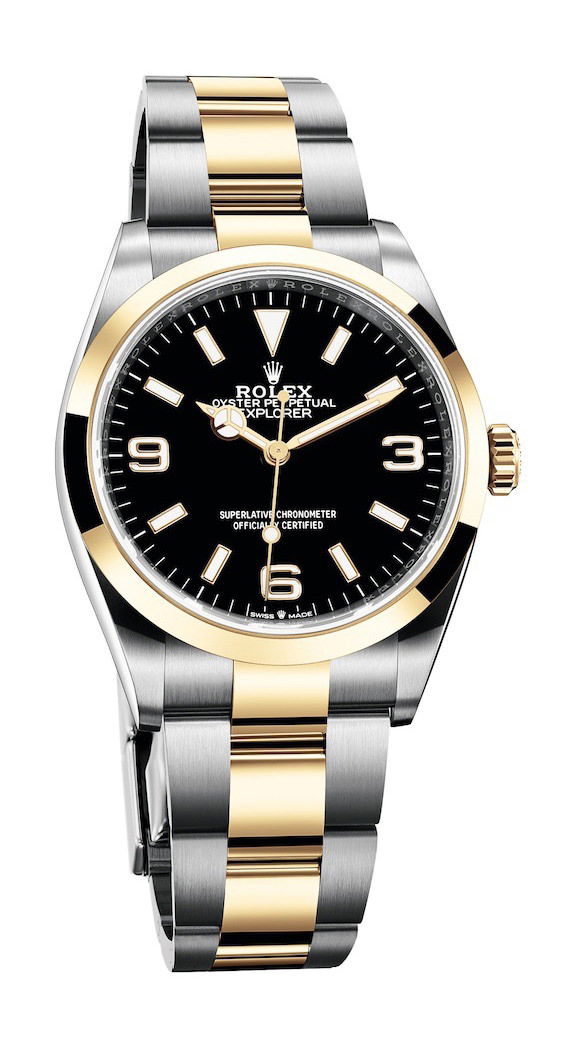 Rolex Explorer luxury timepiece - detailed view