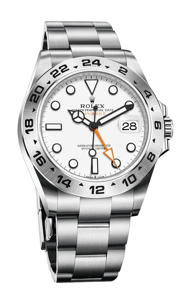 Rolex Explorer II luxury timepiece - detailed view
