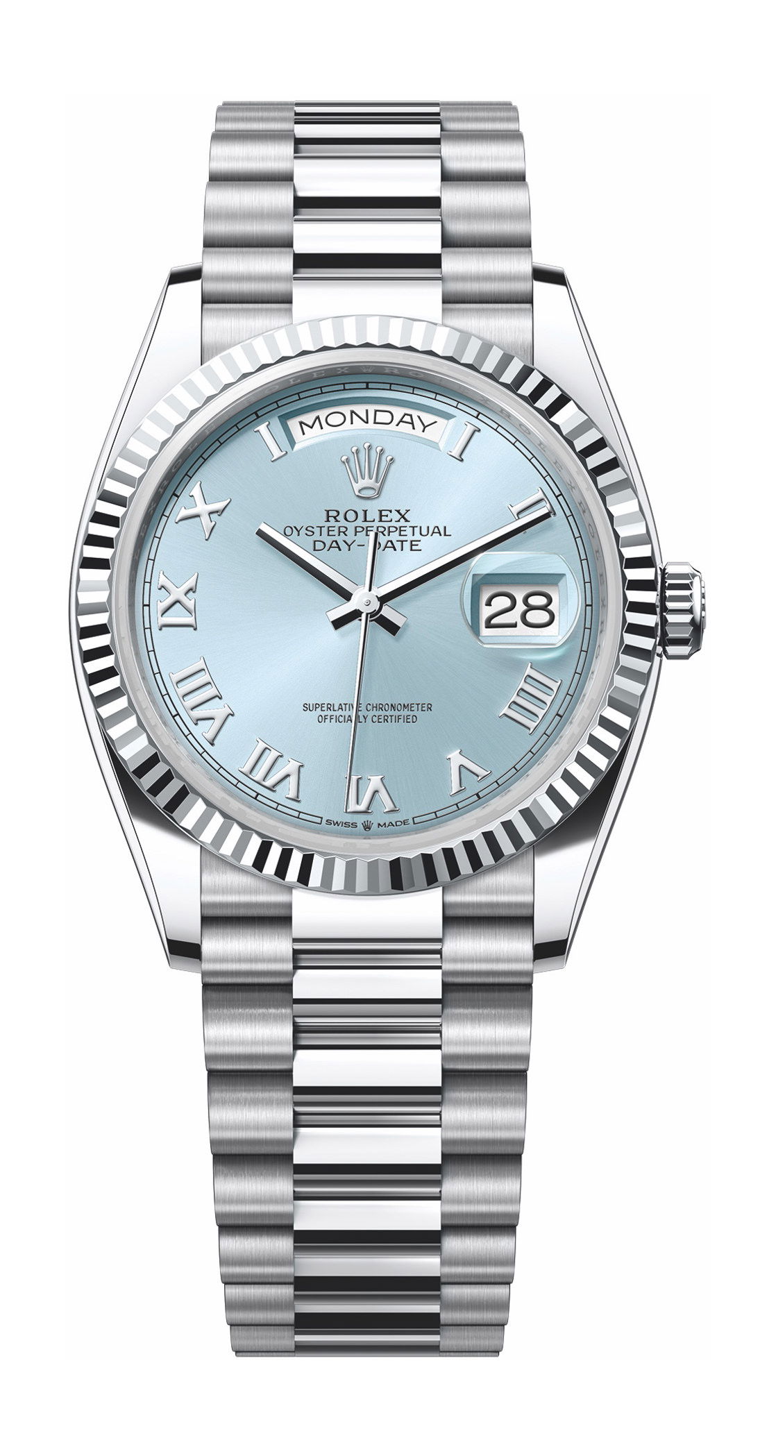Rolex Oyster Perpetual Day-Date 36 luxury timepiece - detailed view