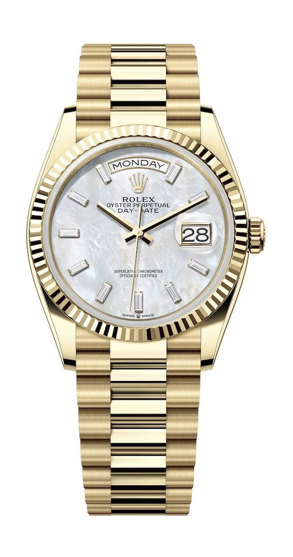 Rolex Oyster Perpetual Day-Date 36 luxury timepiece - detailed view