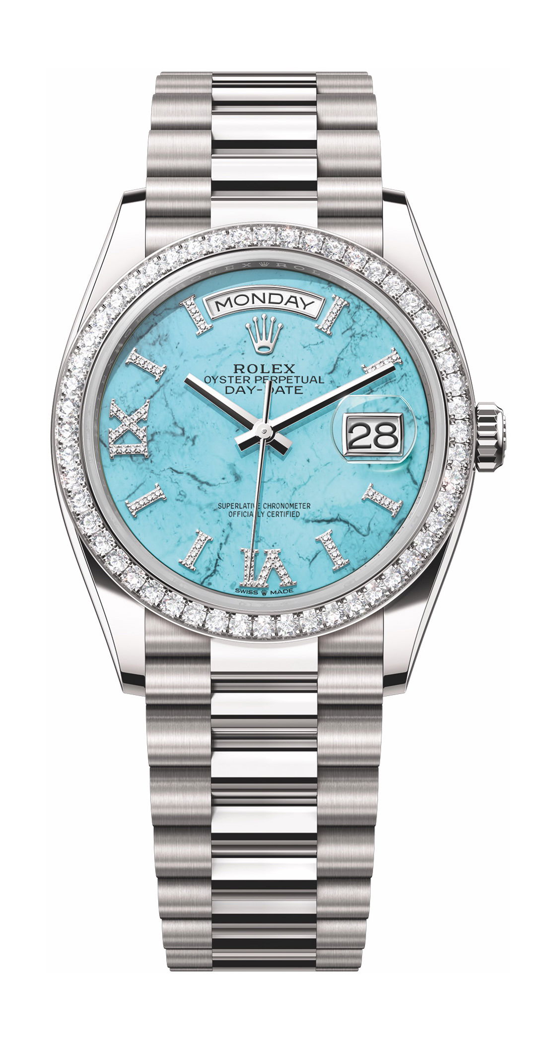 Rolex Oyster Perpetual Day-Date 36 luxury timepiece - detailed view