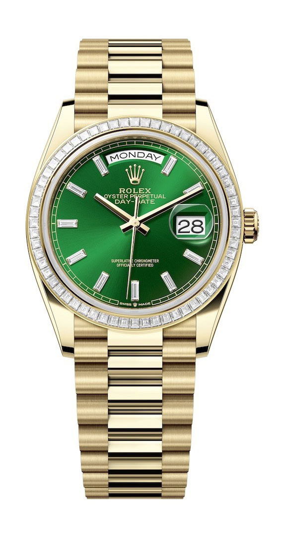 Rolex Oyster Perpetual Day-Date 36 luxury timepiece - detailed view
