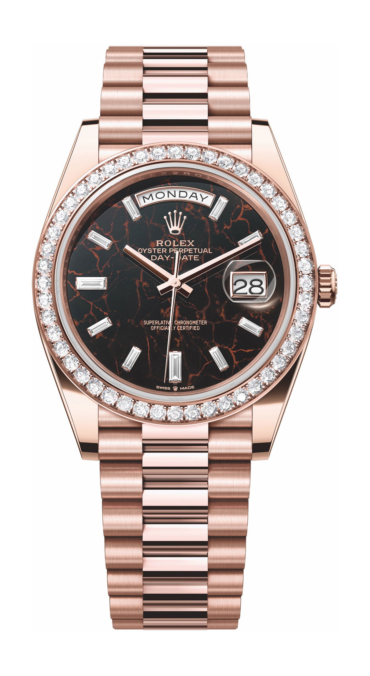 Rolex Oyster Perpetual Day-Date 40 luxury timepiece - detailed view