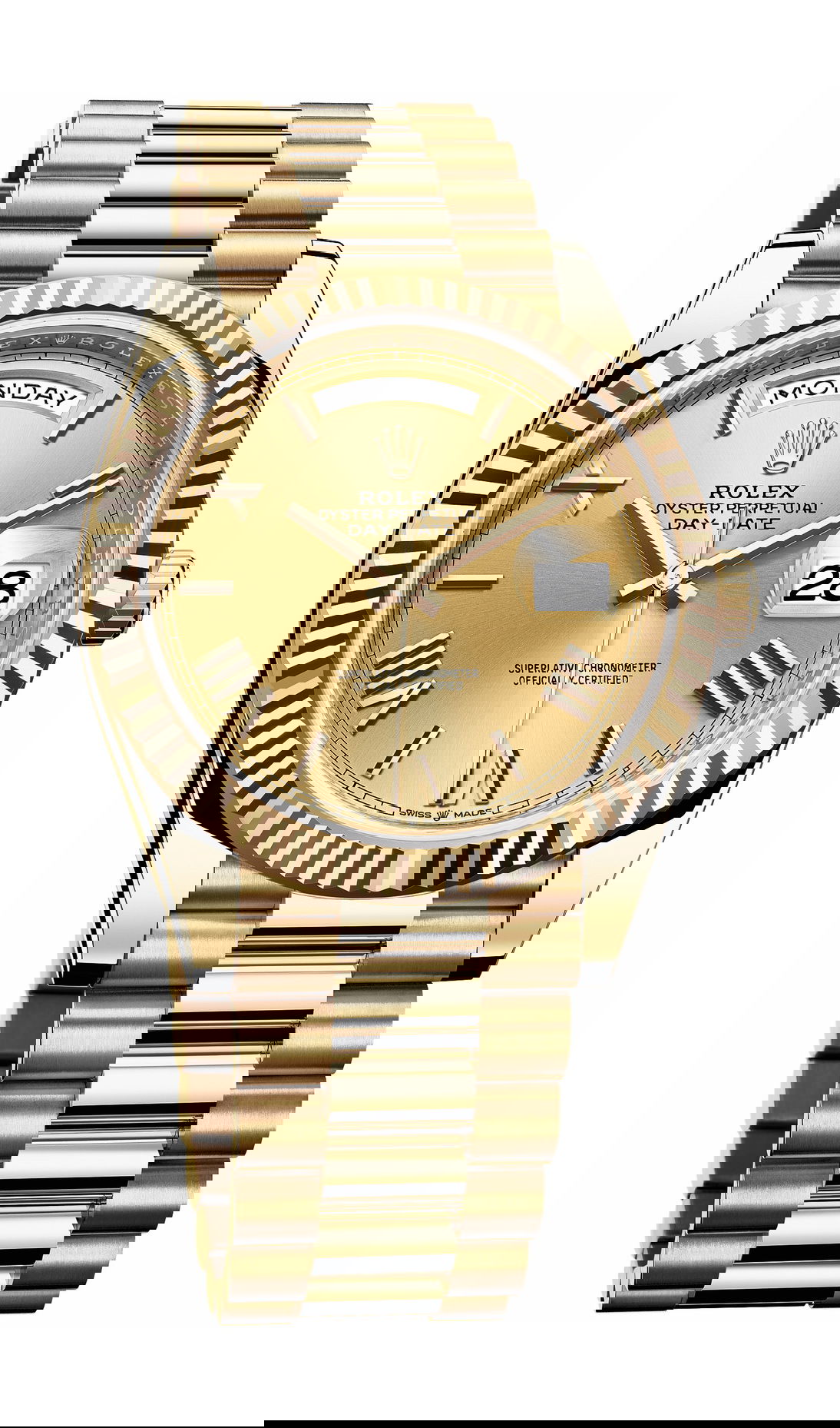 Rolex Day-Date 40 luxury timepiece - detailed view