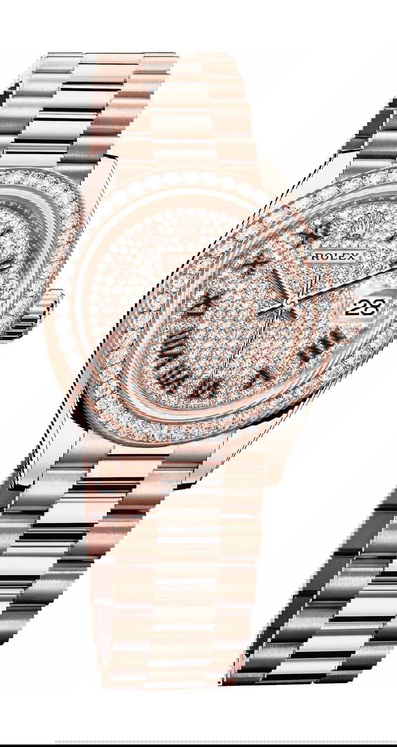 Rolex Lady-Datejust luxury timepiece - detailed view