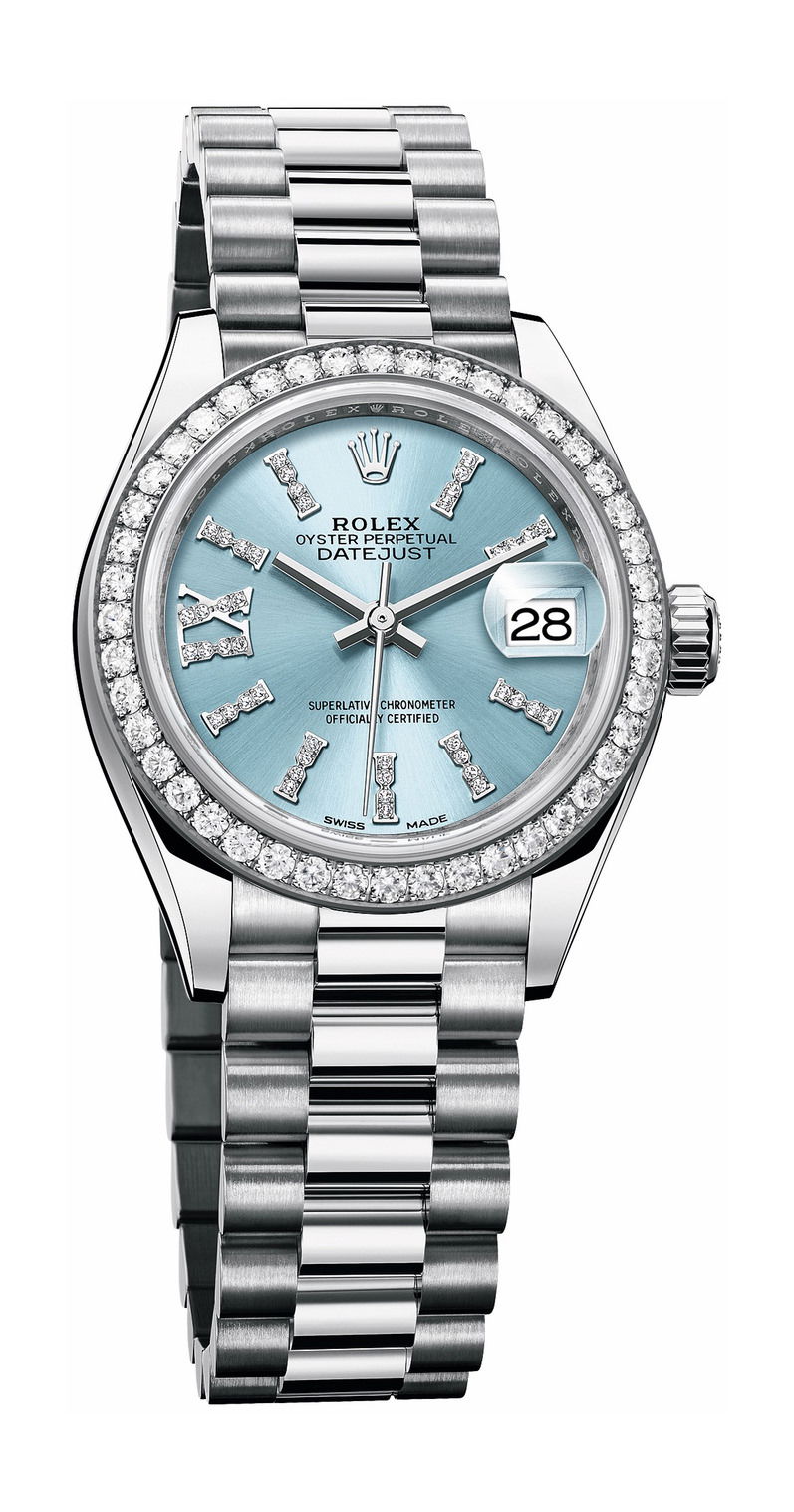 Rolex Lady-Datejust luxury timepiece - detailed view
