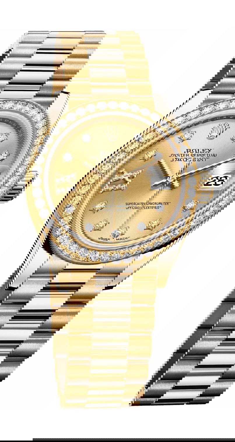 Rolex Lady-Datejust luxury timepiece - detailed view