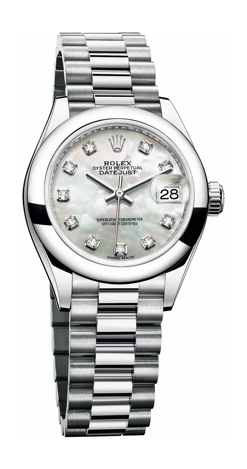 Rolex Lady-Datejust luxury timepiece - detailed view