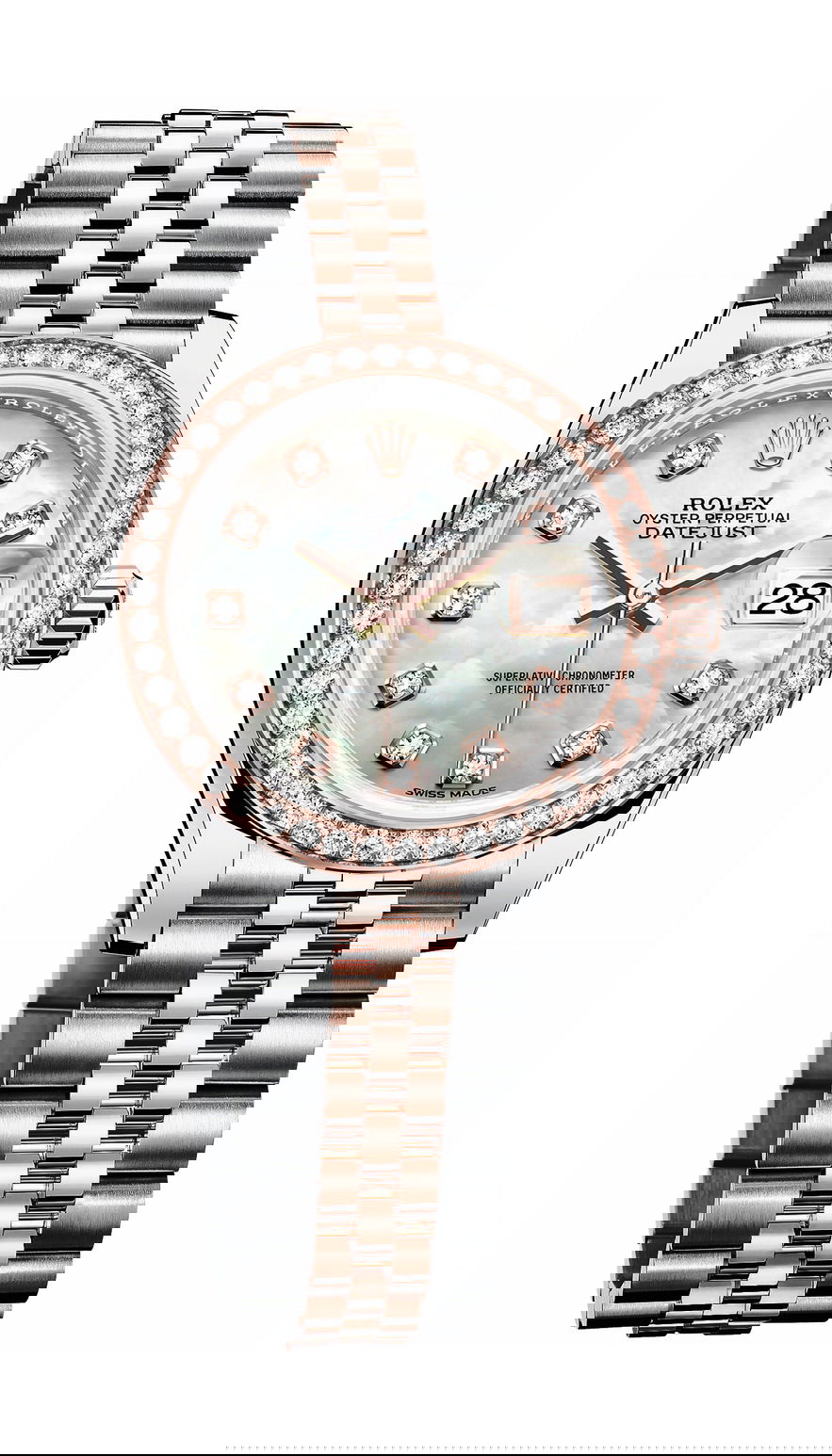 Rolex Lady-Datejust luxury timepiece - detailed view