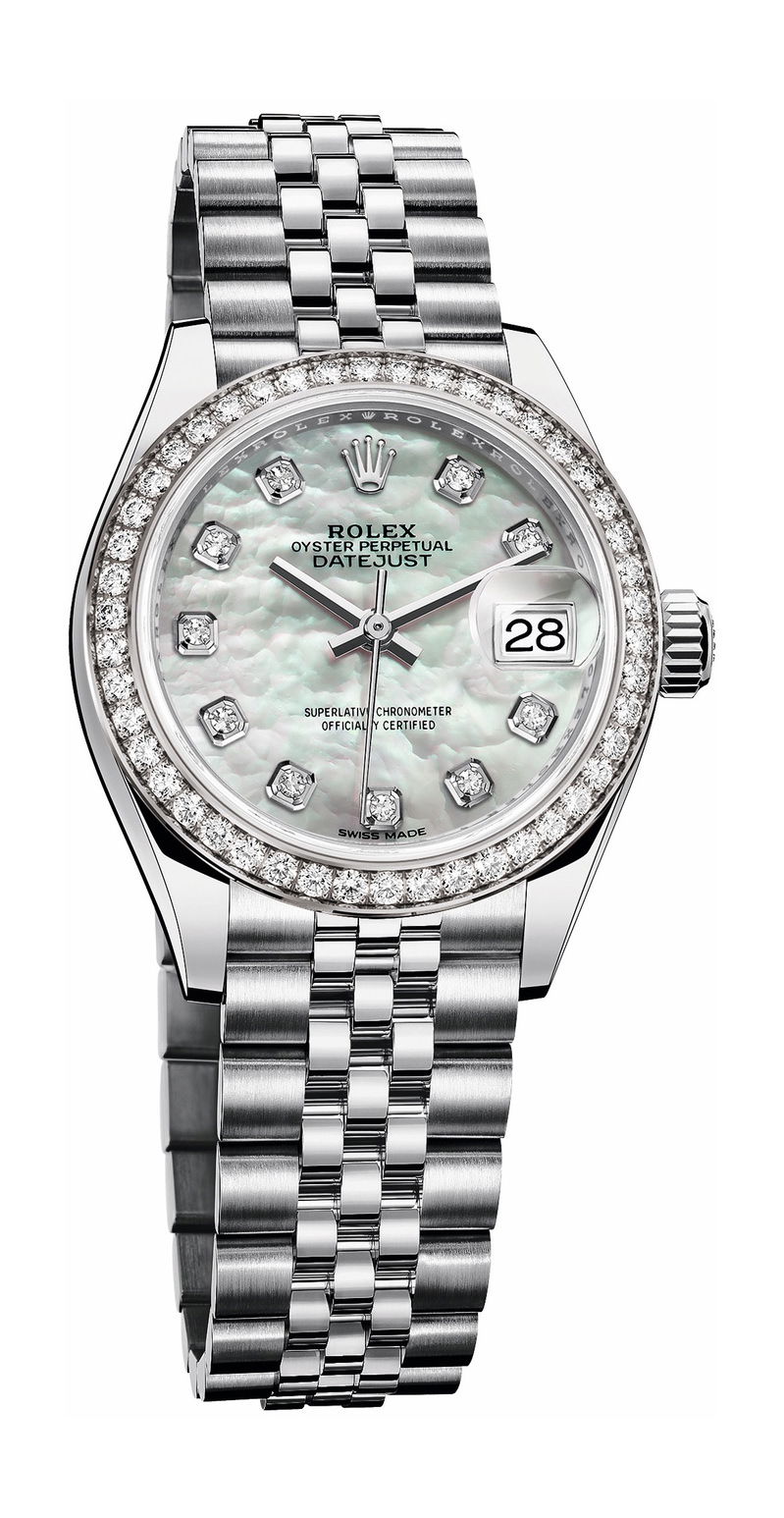 Rolex Lady-Datejust luxury timepiece - detailed view