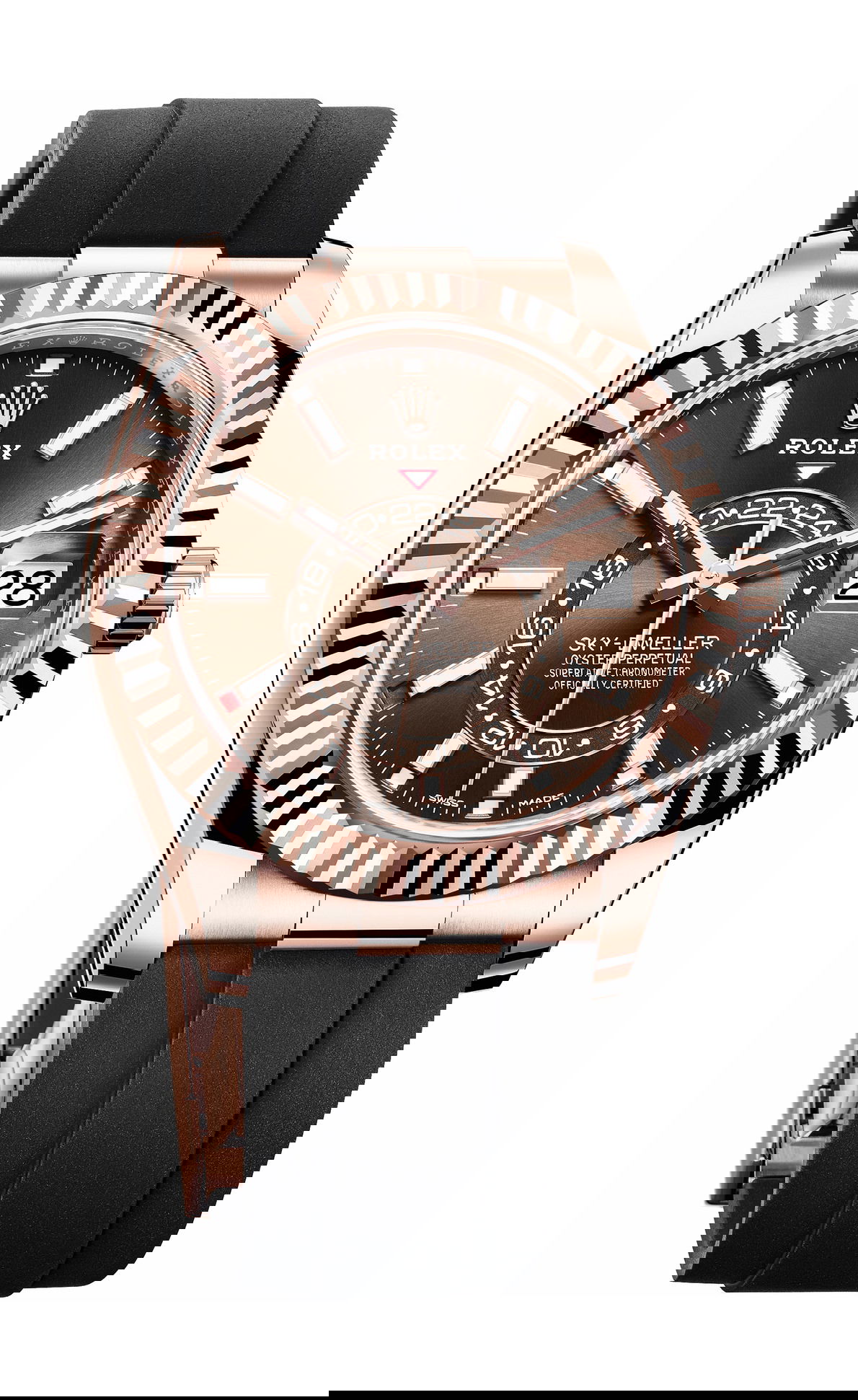 Rolex Sky-Dweller luxury timepiece - detailed view