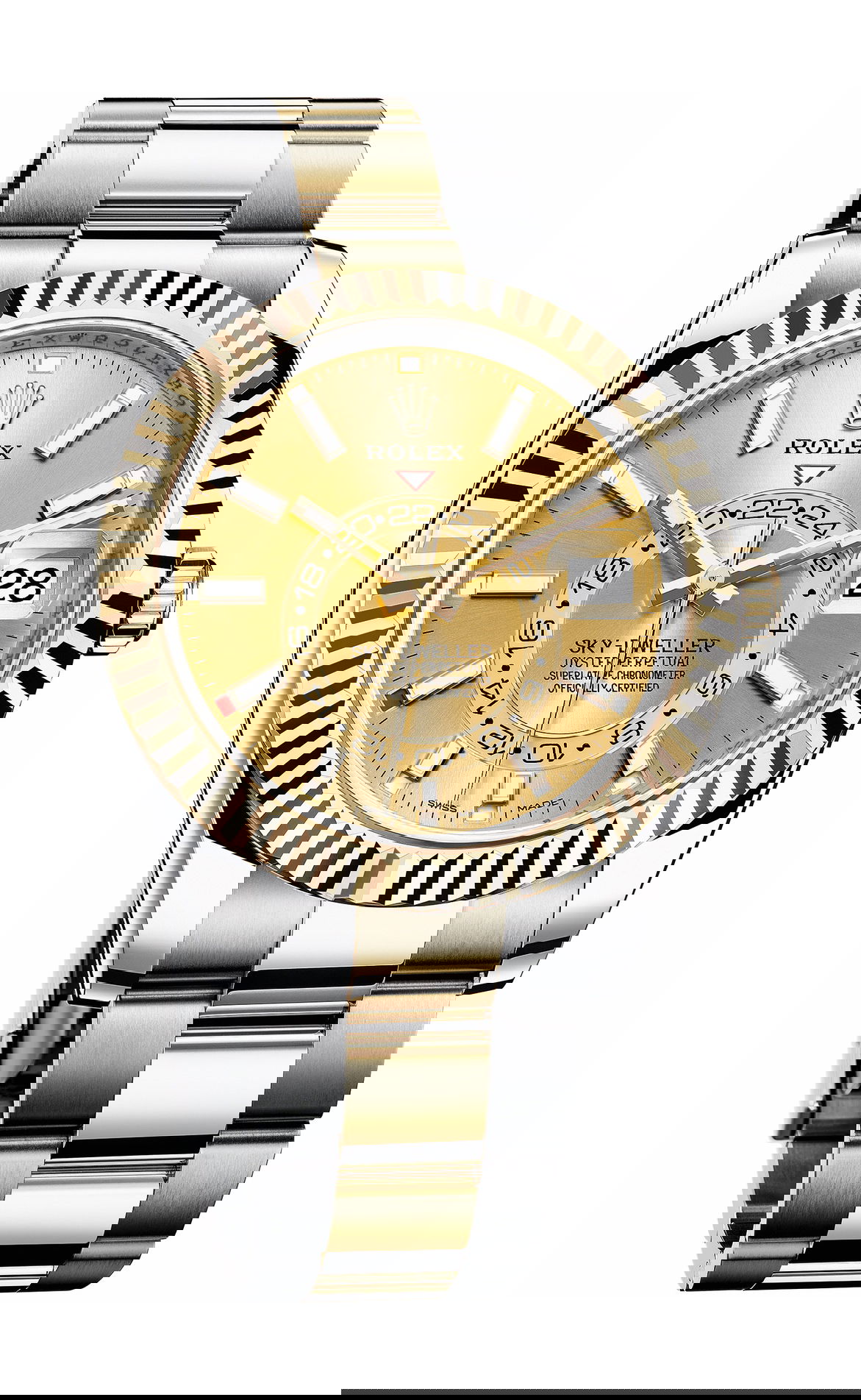 Rolex Sky-Dweller luxury timepiece - detailed view