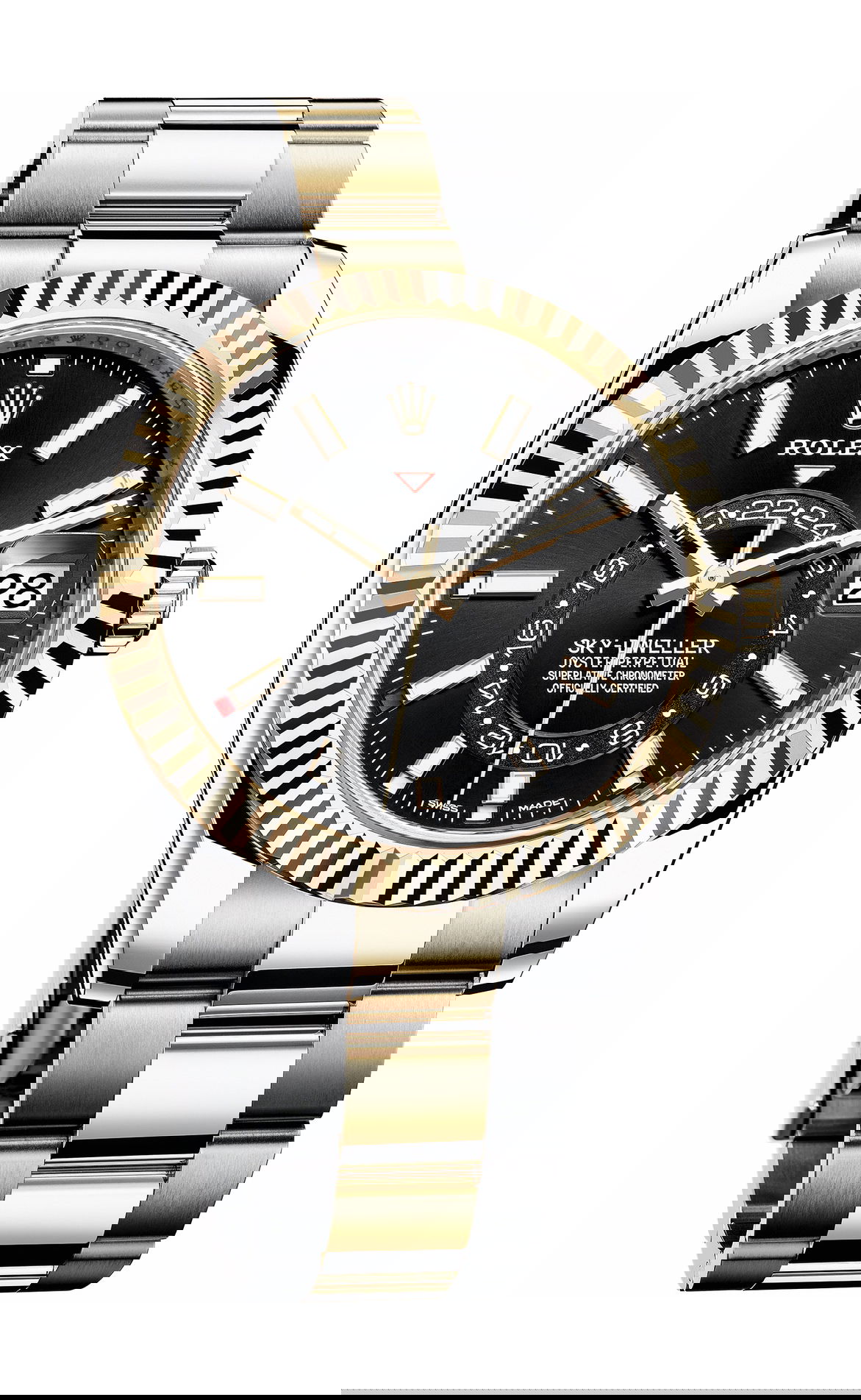 Rolex Sky-Dweller luxury timepiece - detailed view