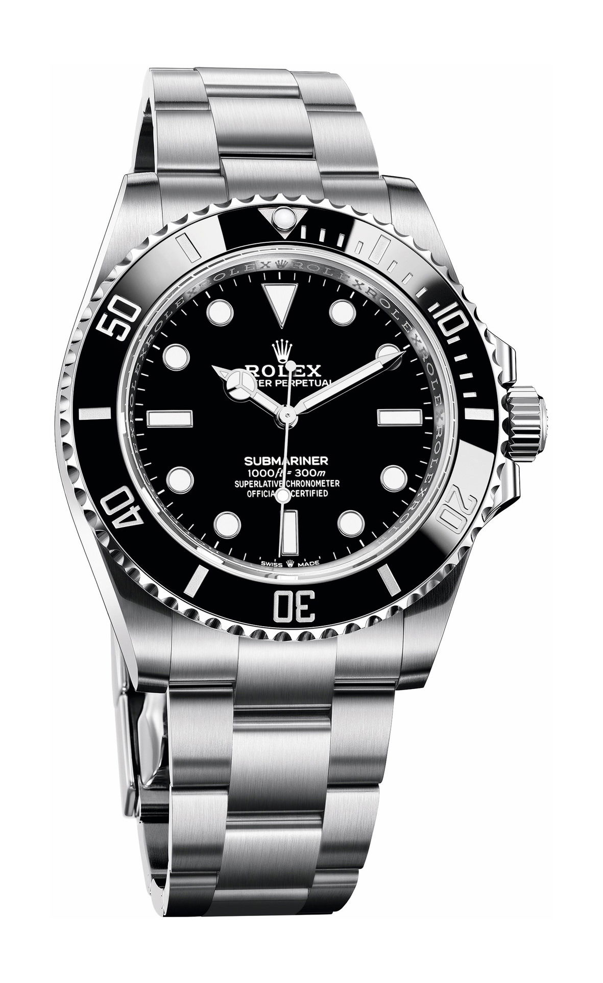 Rolex Submariner luxury timepiece - detailed view