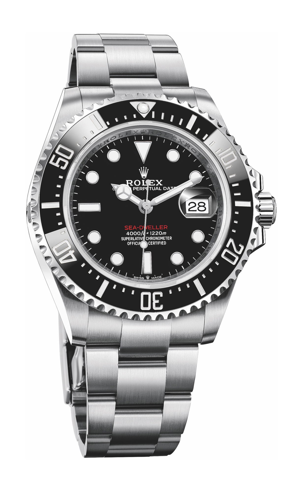 Rolex Sea-Dweller luxury timepiece - detailed view