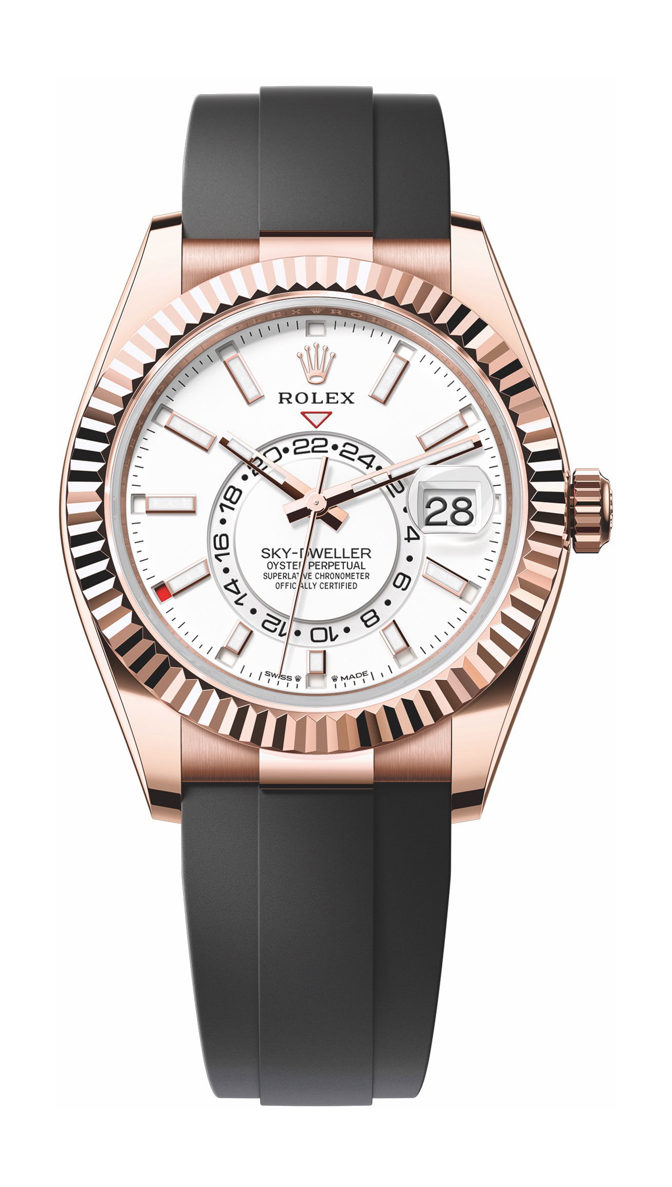 Rolex Sky-Dweller luxury timepiece - detailed view