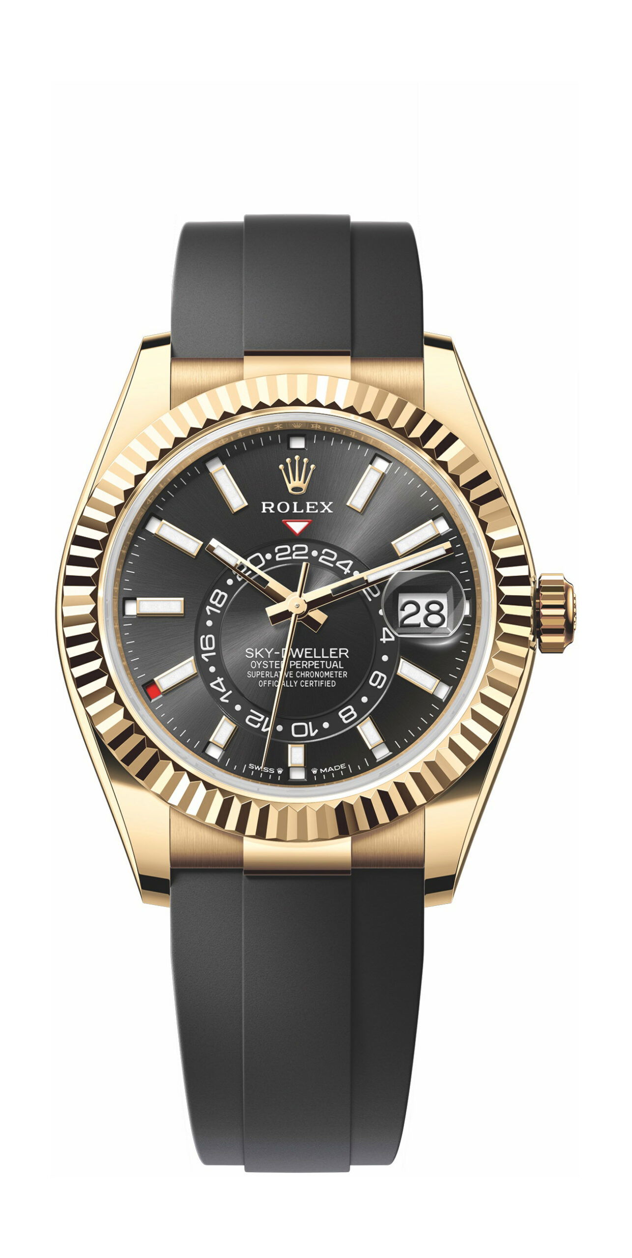Rolex Sky-Dweller luxury timepiece - detailed view