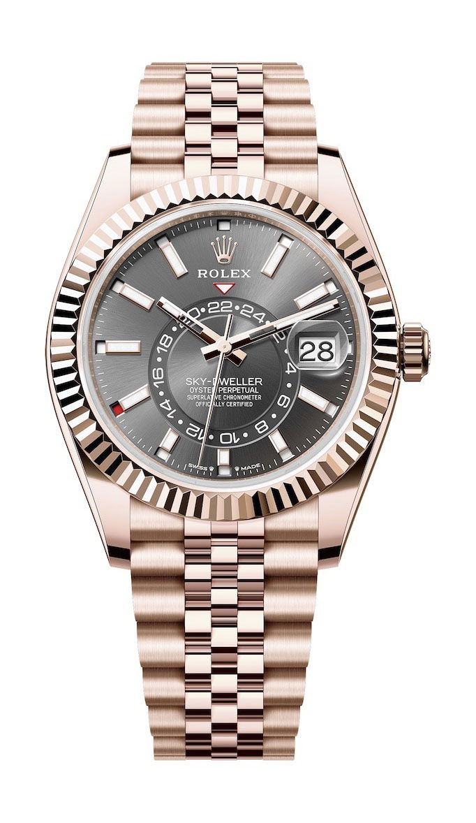 Rolex Sky-Dweller luxury timepiece - detailed view