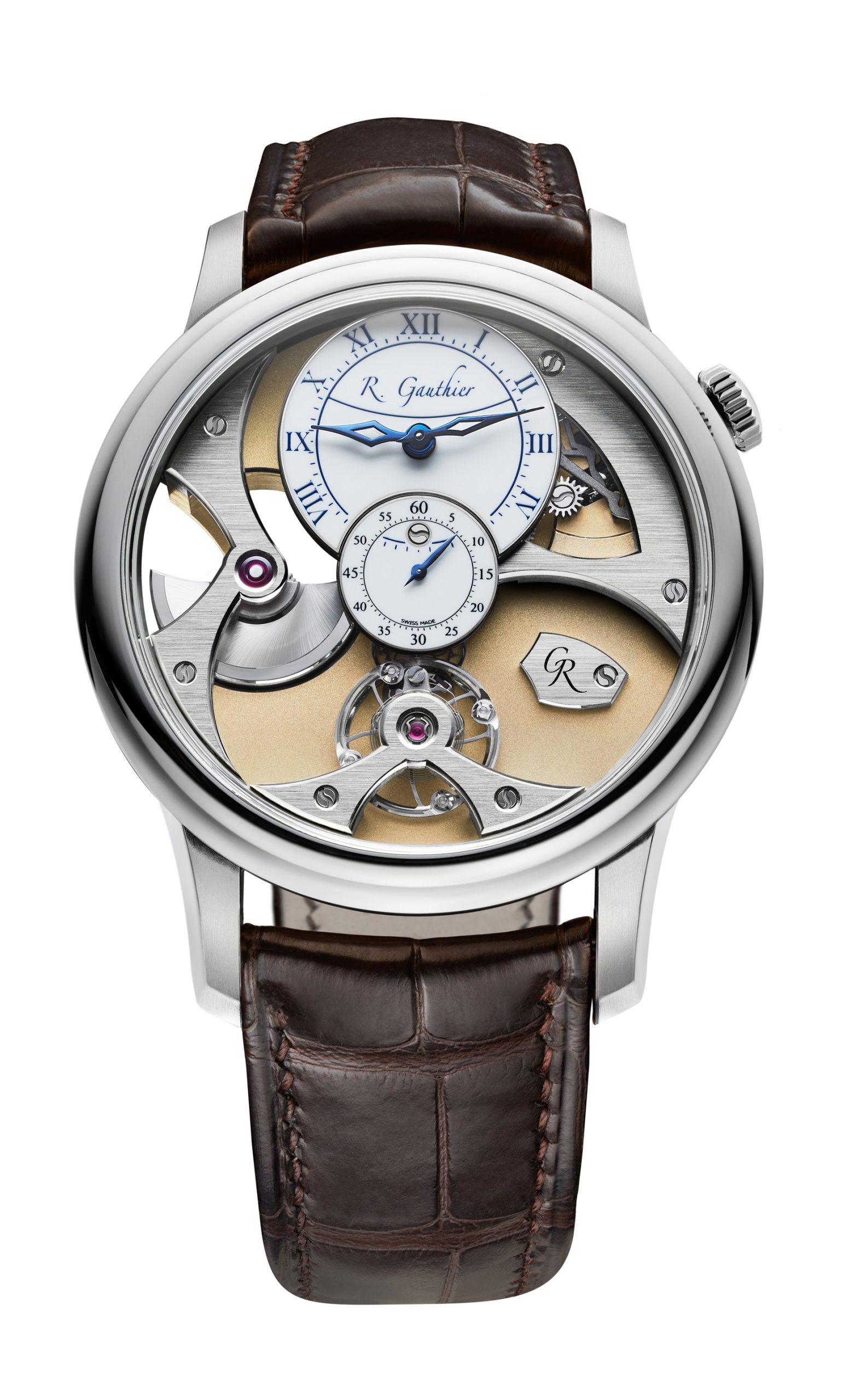 Romain Gauthier Insight Micro-rotor White Gold luxury timepiece - detailed view