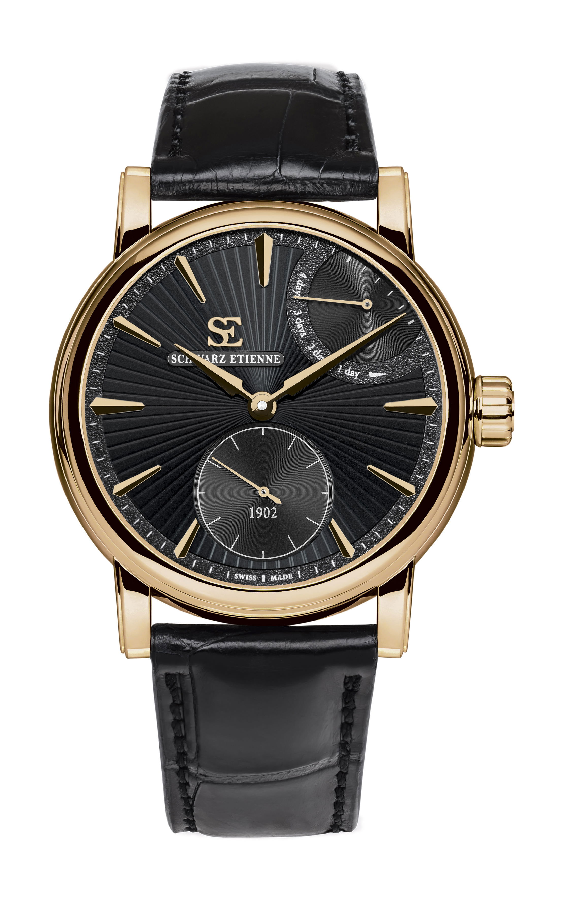 Schwarz Etienne Roma Power Reserve luxury timepiece - detailed view