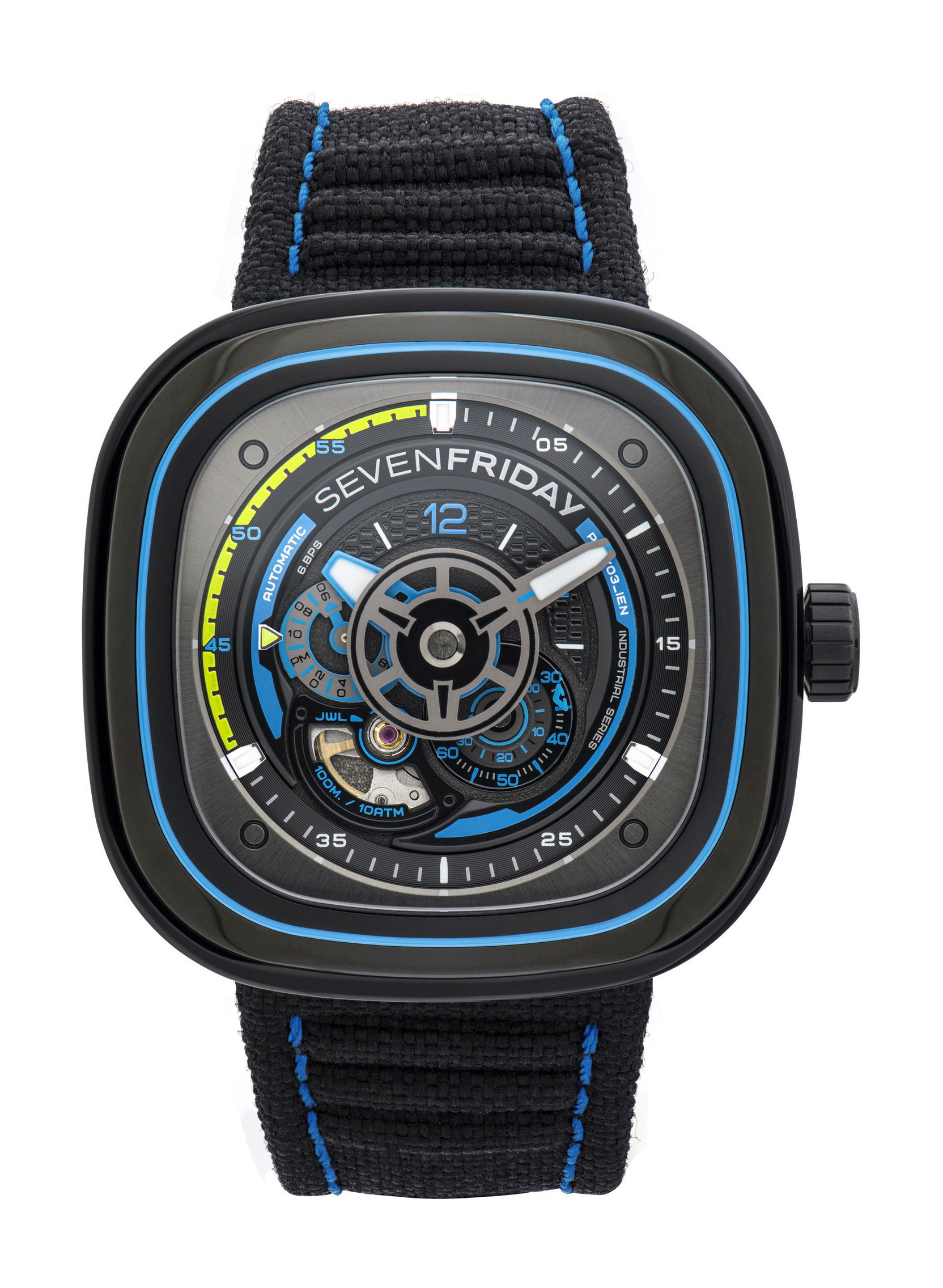 SevenFriday P3C/03 Beach Club luxury timepiece - detailed view