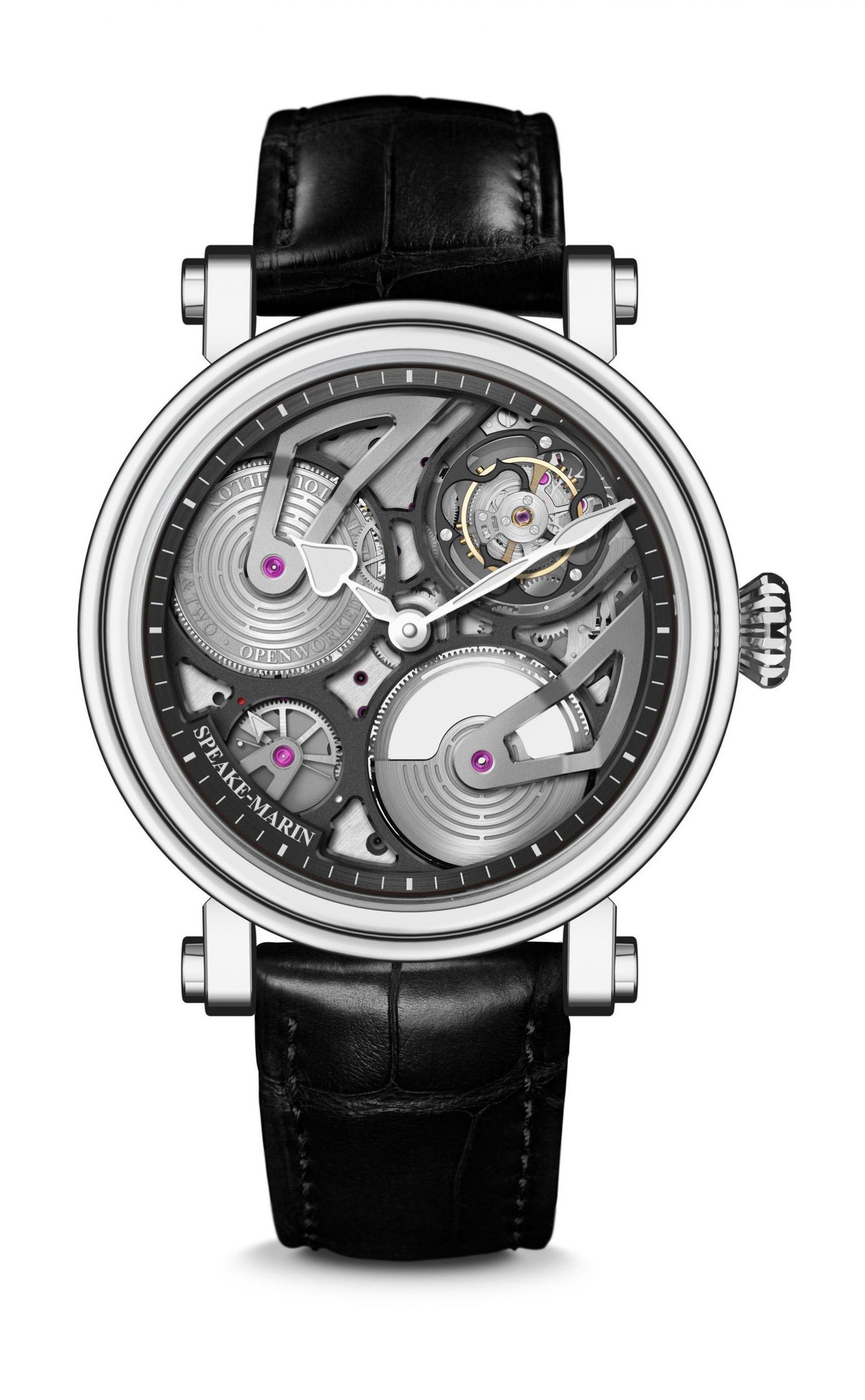 Speake-Marin Openworked Tourbillon Titanium luxury timepiece - detailed view