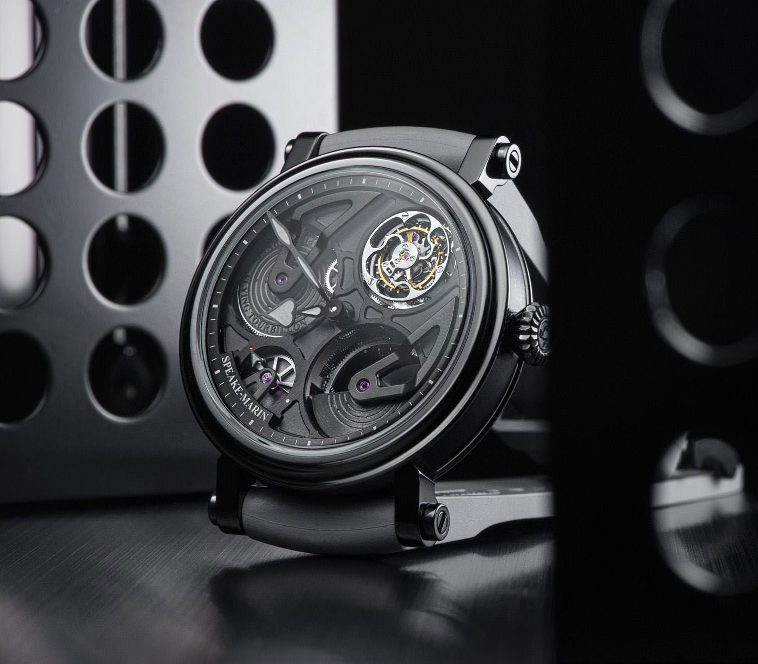 Speake-Marin Openworked Tourbillon Black DLC - View 3