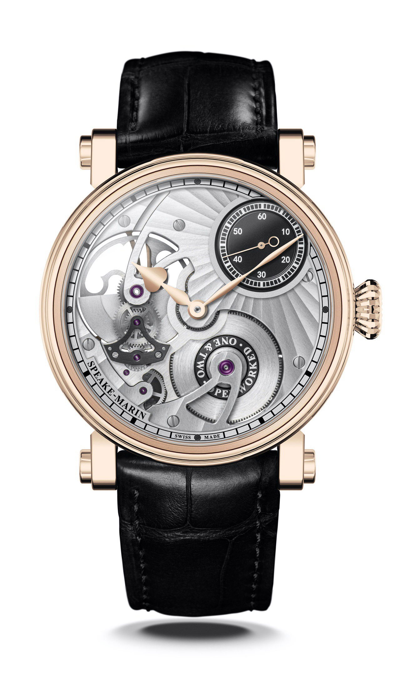 Speake-Marin Openworked Titanium luxury timepiece - detailed view